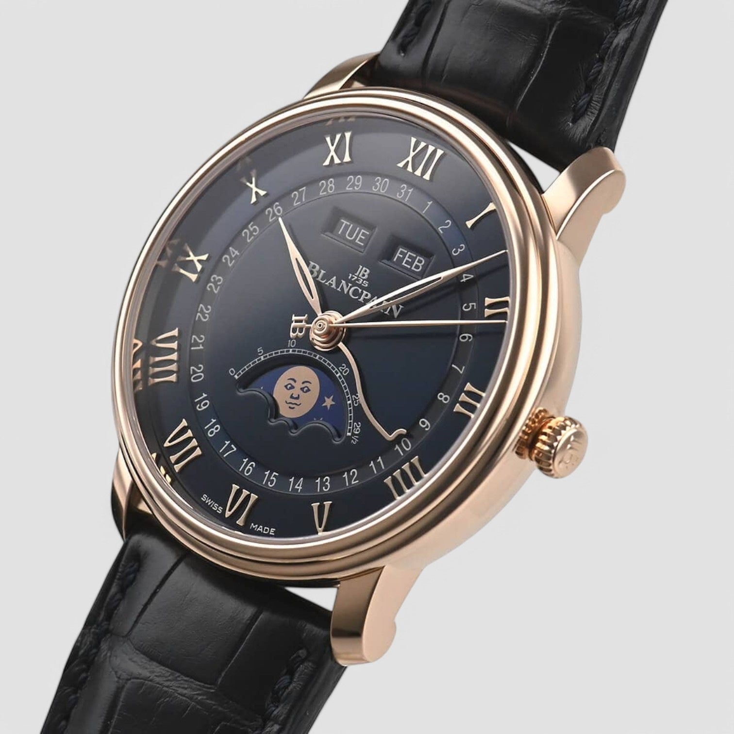 Villeret Ultraplate Moonphase Automatic Blue Dial Men's Watch