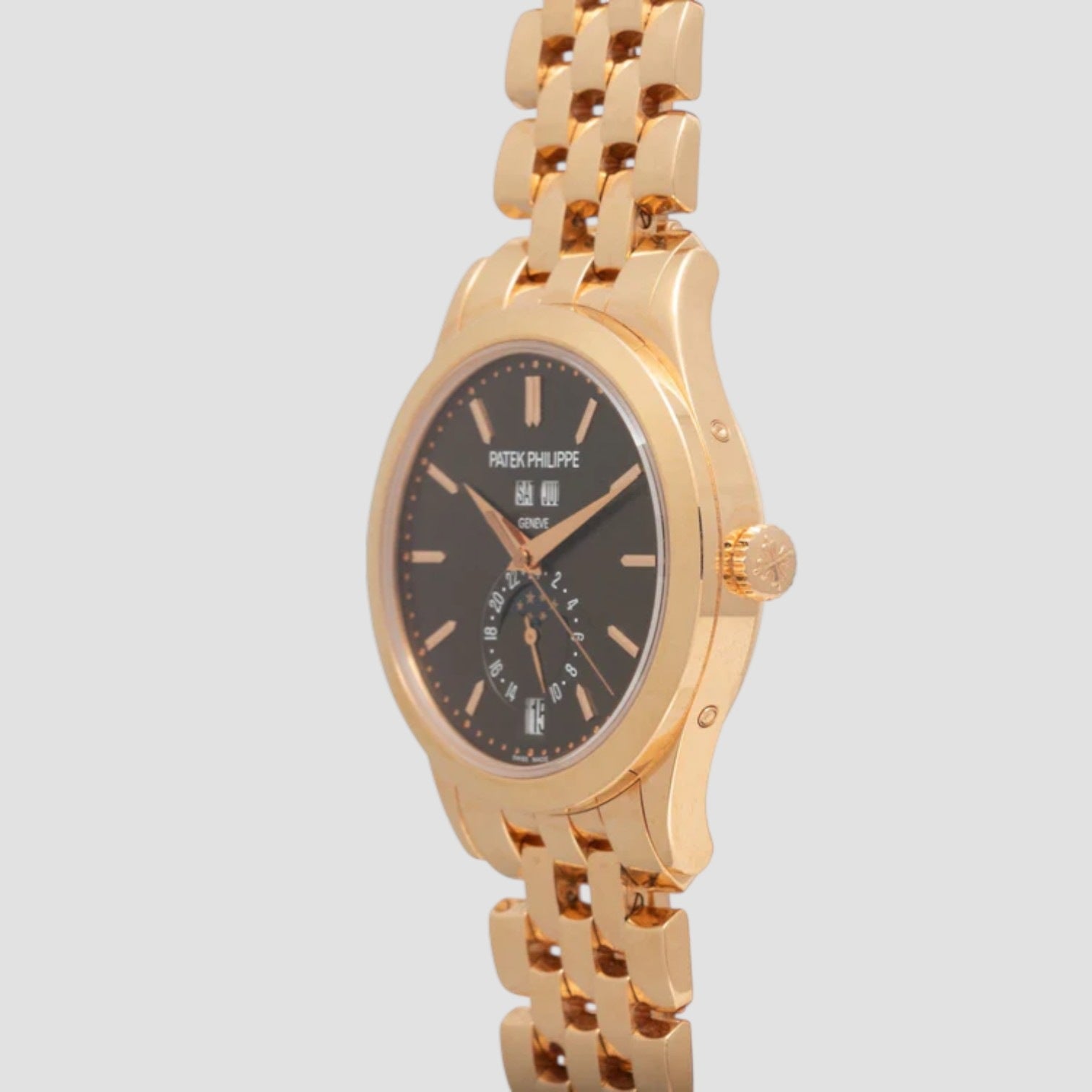 Annual Calendar Brown Dial 18K Rose Gold / Bracelet