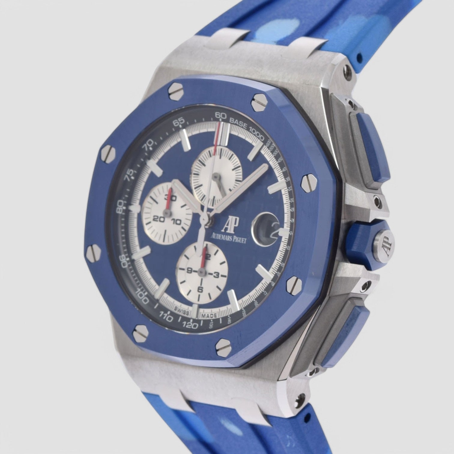 Royal Oak Offshore 44mm Camouflage Chronograph Blue Dial Men's Watch