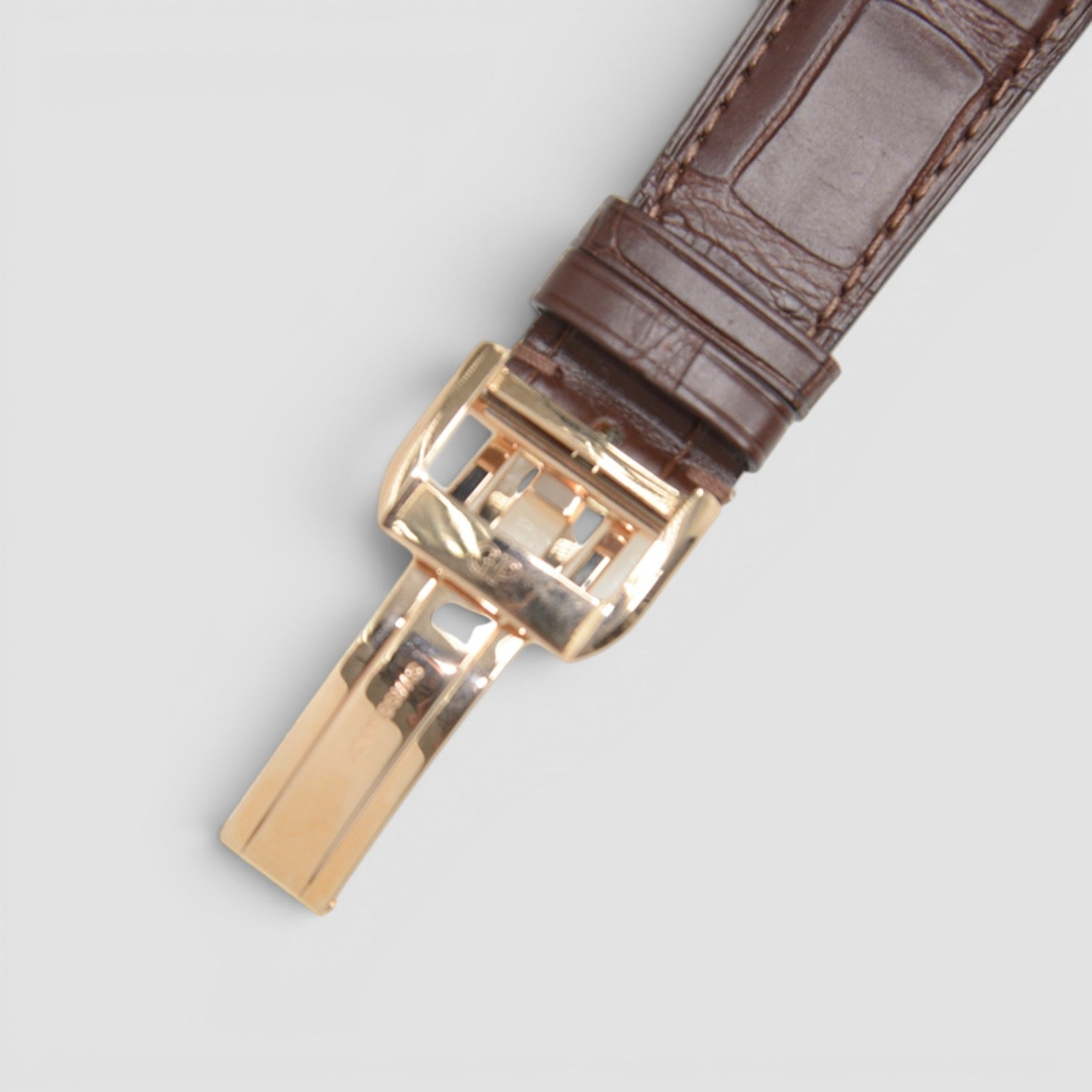 Vintage 1945 XXL 18K Rose Gold Silver Dial Chronograph