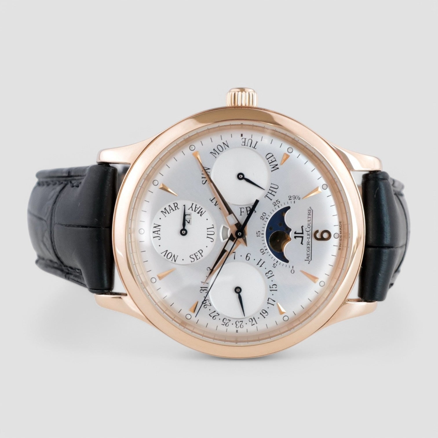 Master Perpetual Calendar Silver Dial 18K Rose Gold