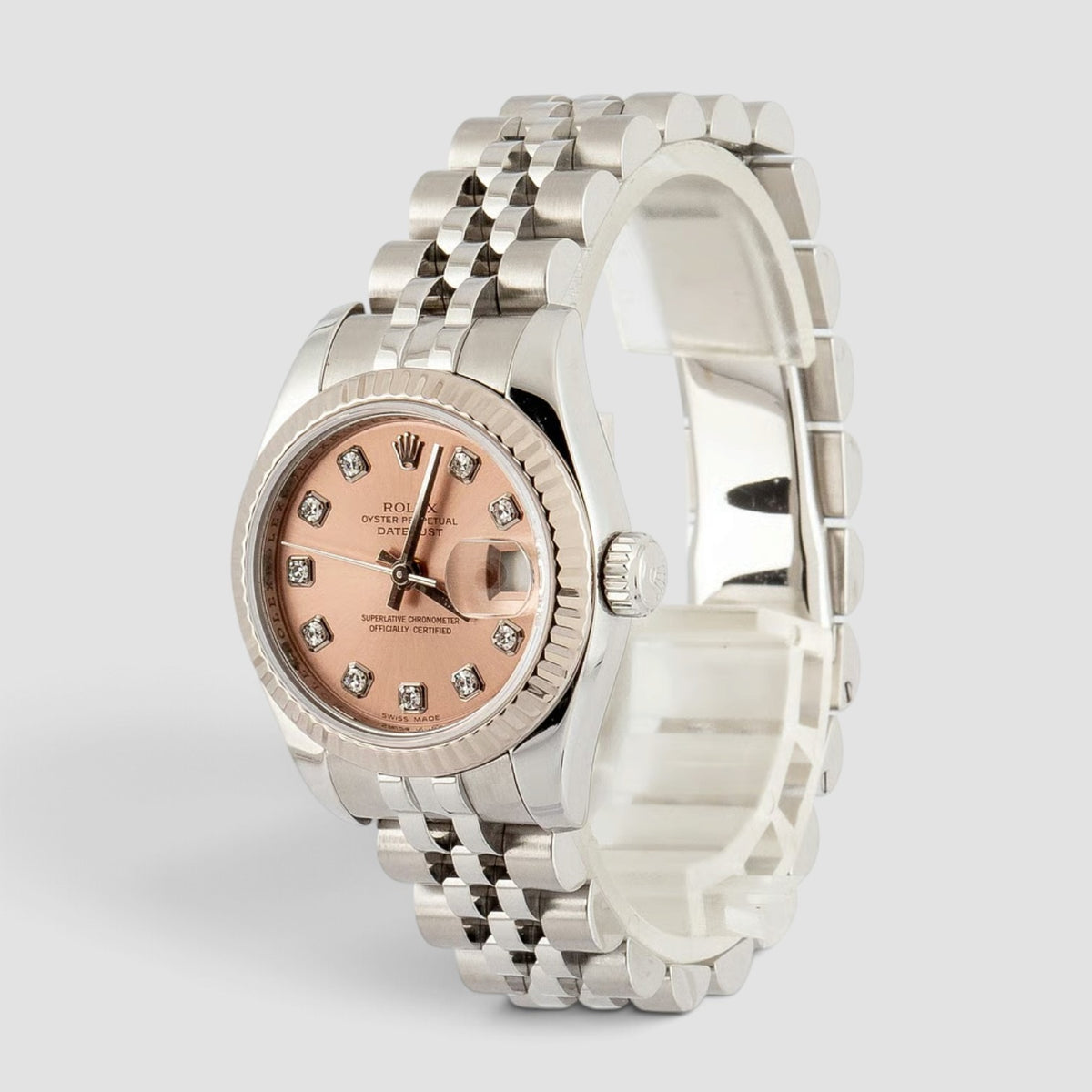 Lady-Datejust Pink Diamond Dial Jubilee