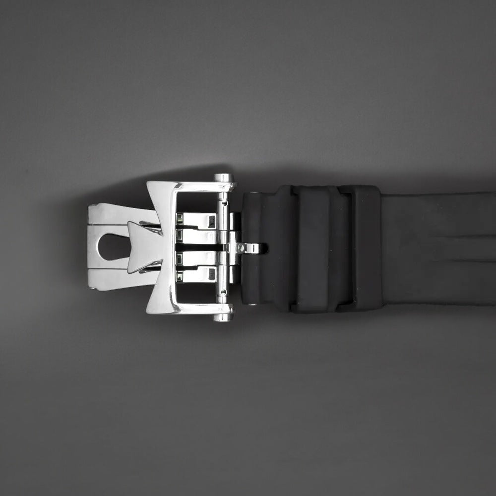 Overseas "Deep Stream" Automatic Grey Dial Titanium / SS