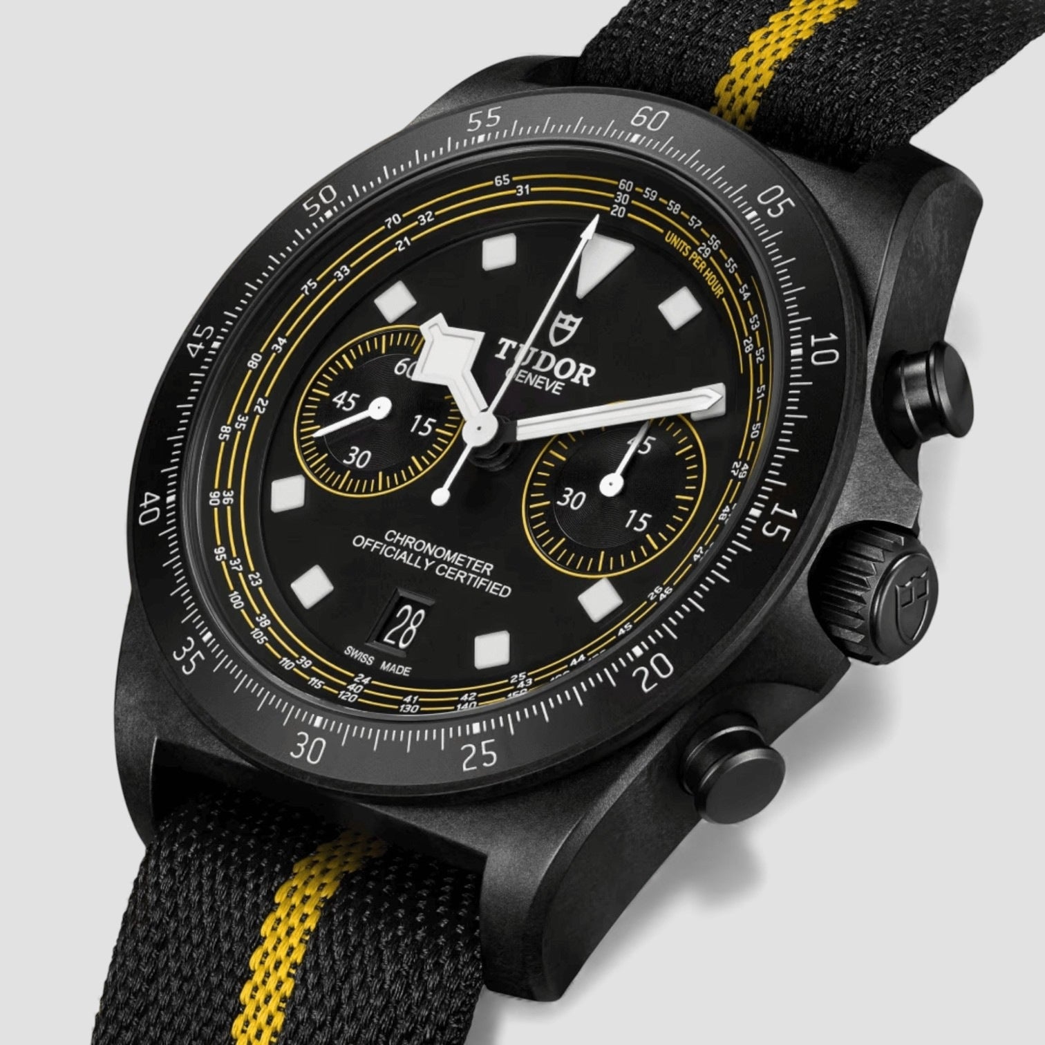 Pelagos FXD Chrono "Yellow" Automatic Black Dial 43mm