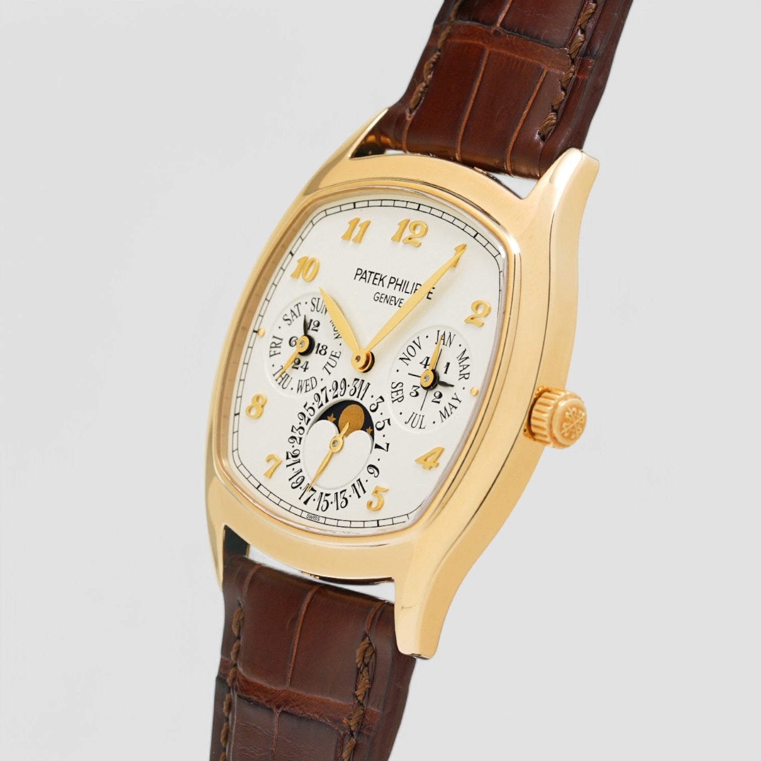 Perpetual Calendar 5940J 18K Yellow Gold Cushion Case