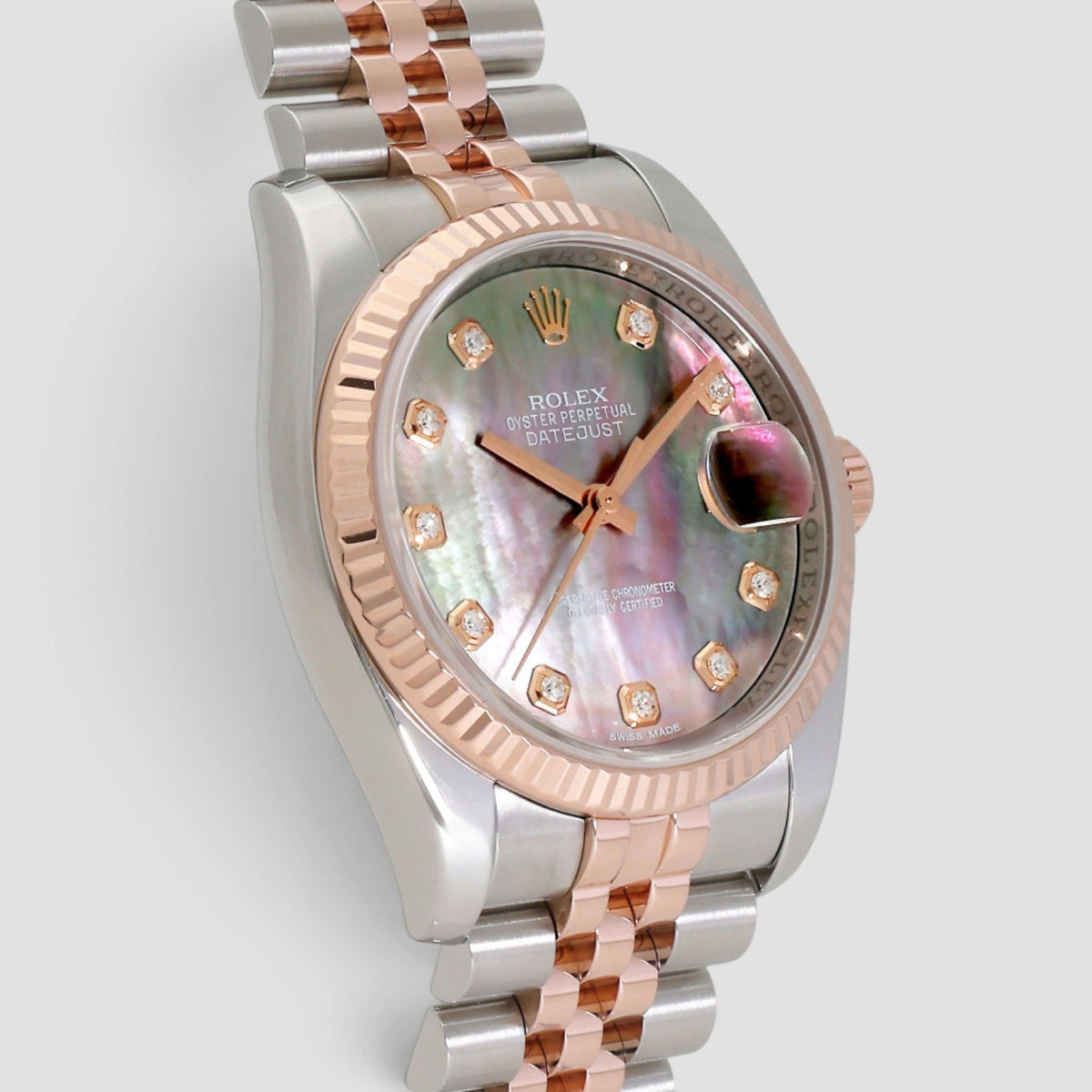 Datejust 36 Dark Mother-of-Pearl Diamond Dial Jubilee