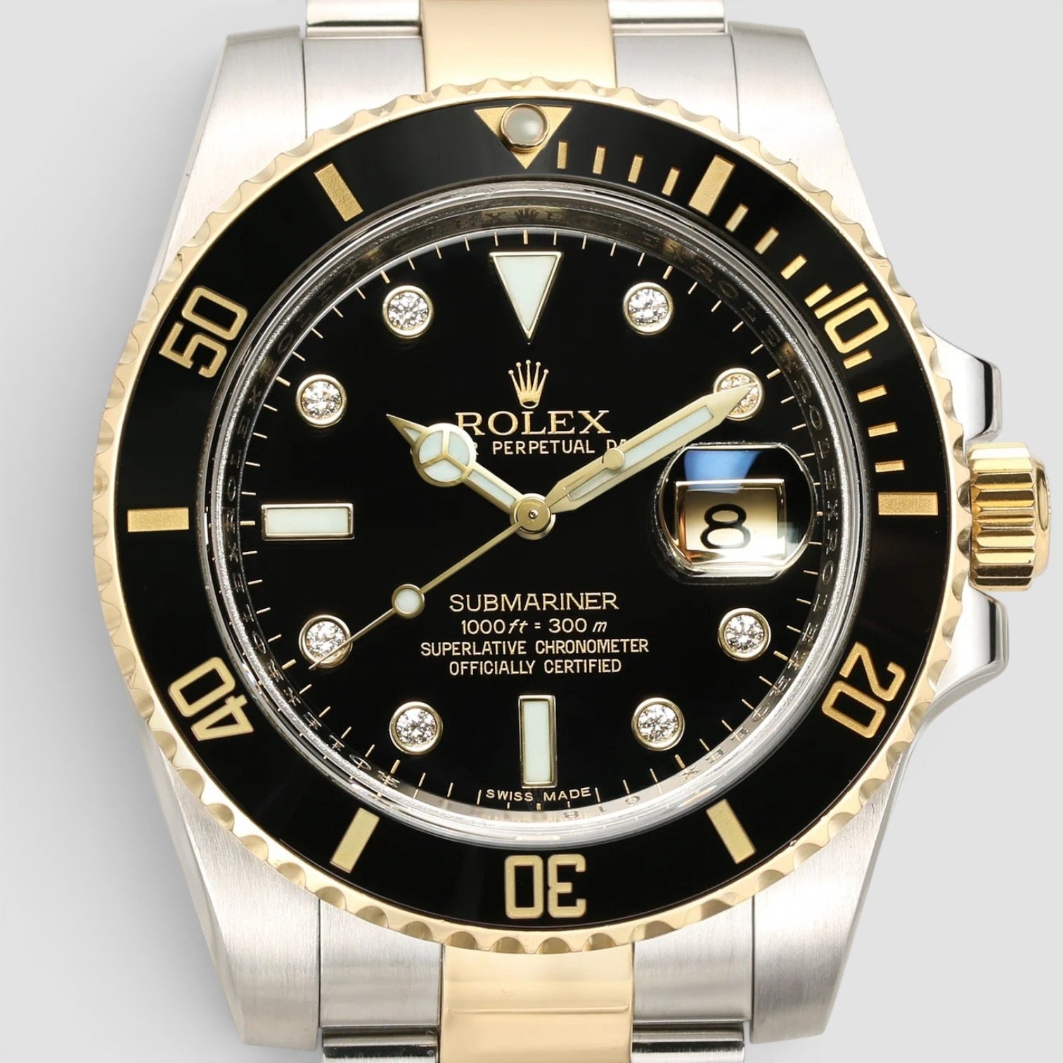 Rolex Submariner Date Rare Discontinued Factory Diamond Dial