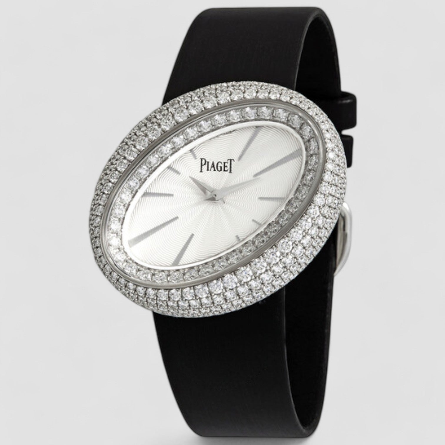 Limelight Magic Hour Silver Dial 18kt White Gold Diamond Ladies Watch