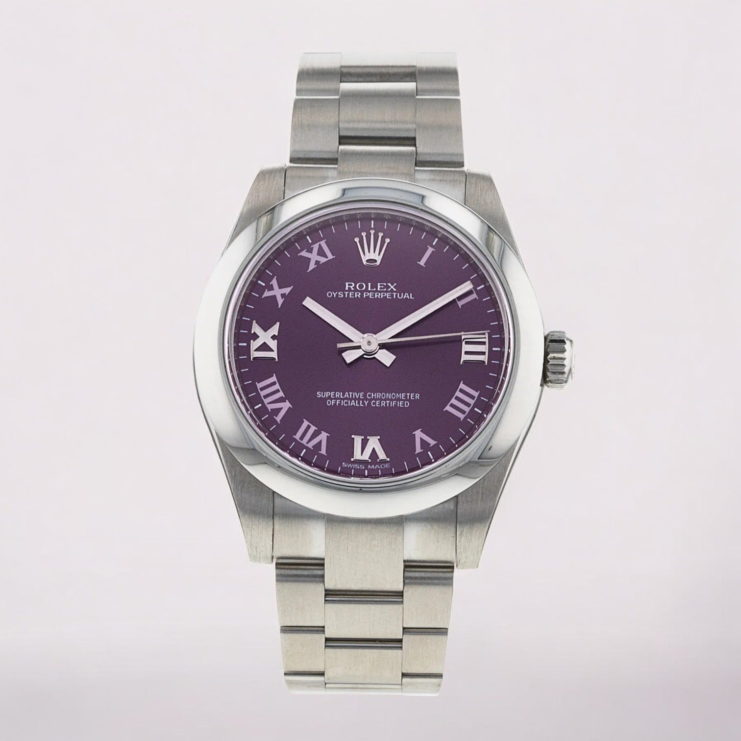Oyster Perpetual 31 Red Grape Roman Dial Steel