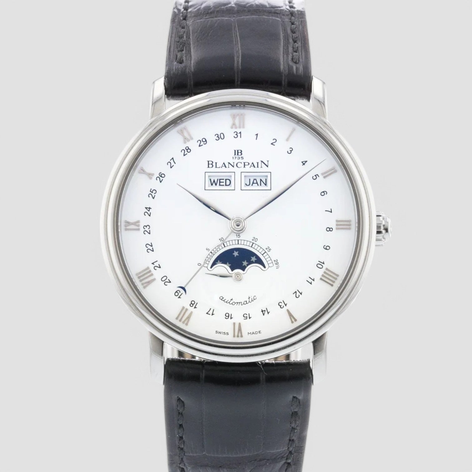 Quantieme Complet Automatic White Dial