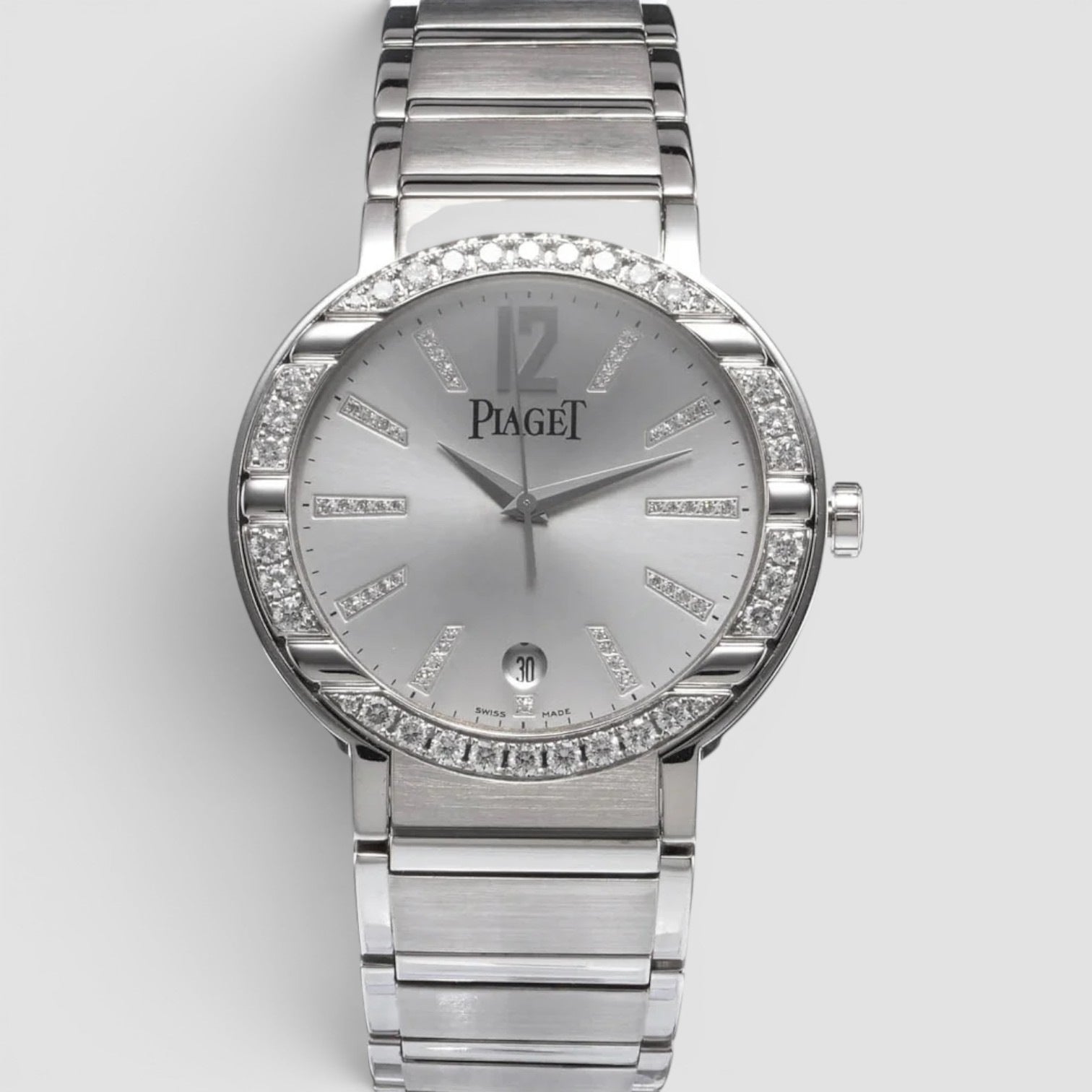Polo 38mm 18K White Gold Diamond-Set Dial