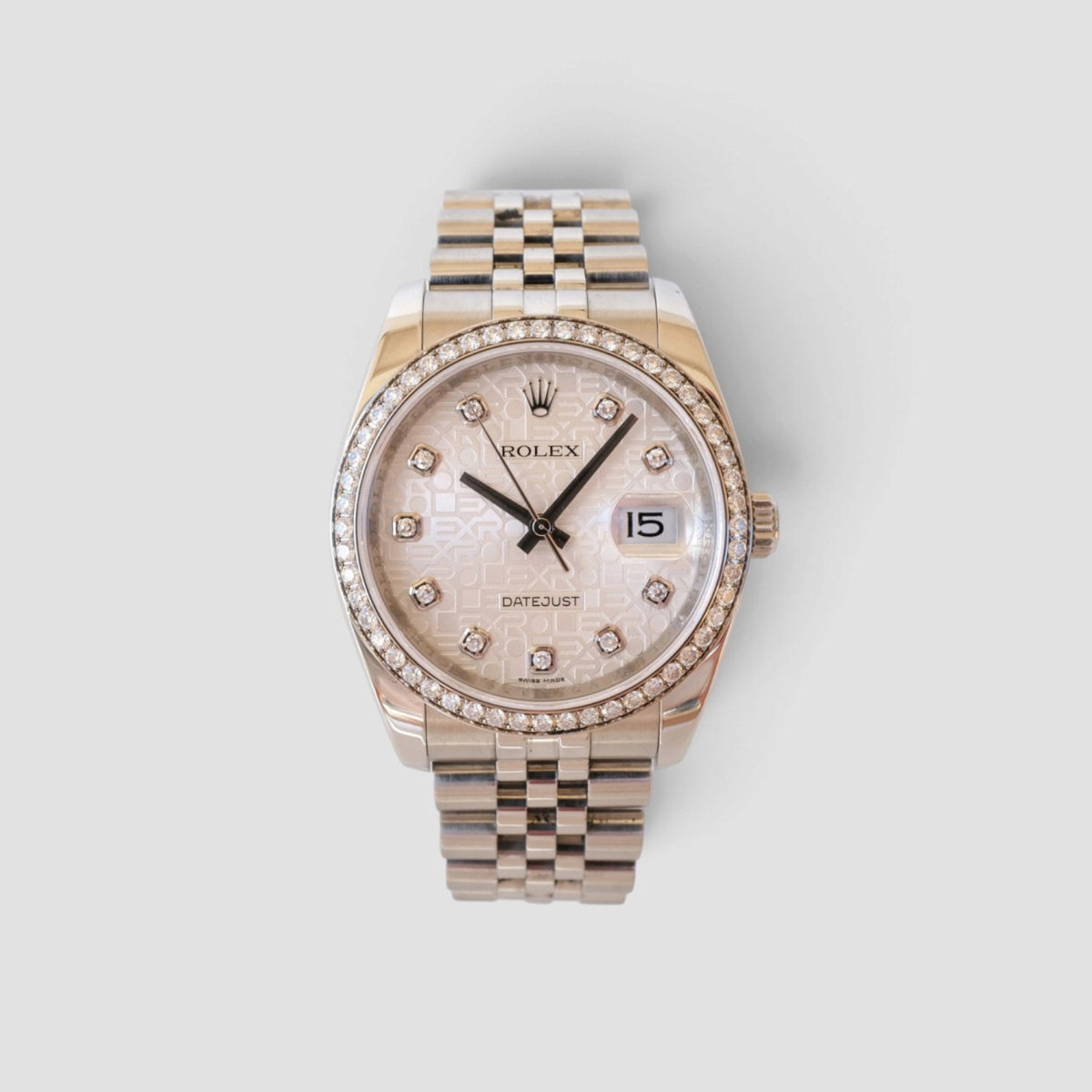 Datejust 36 Silver Computer Diamond Dial Jubilee