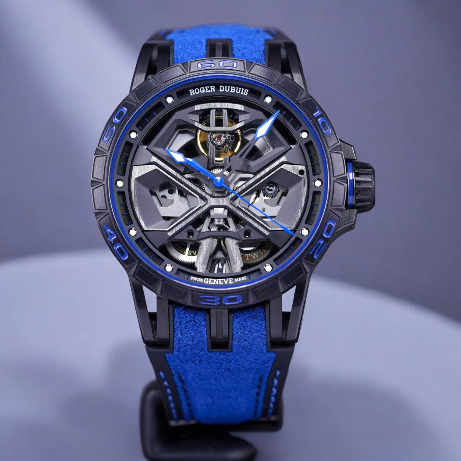 EXCALIBUR SPIDER HURACAN 45MM BLACK DLC TITANIUM