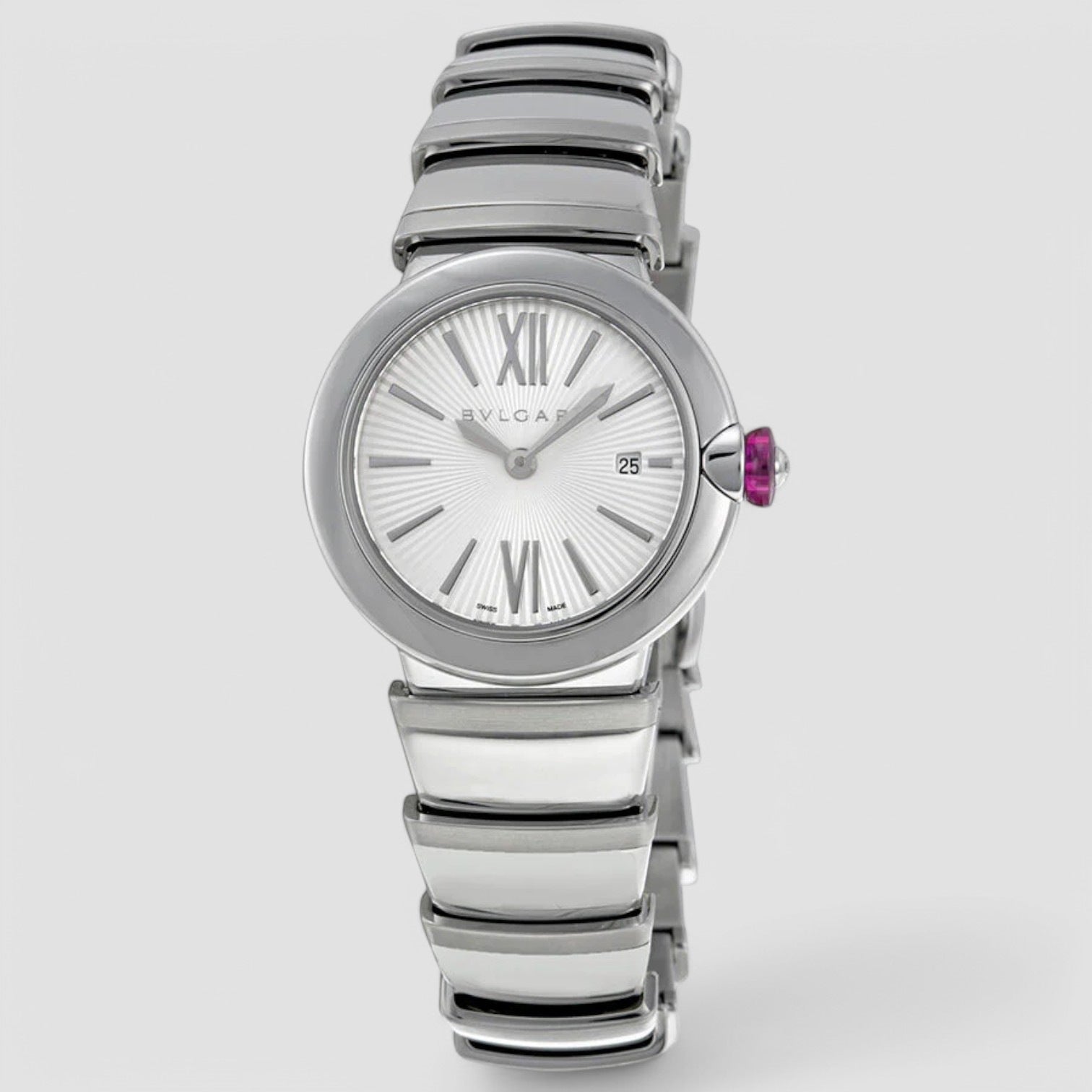 Lvcea Silver Opaline Diamond Dial Ladies Watch