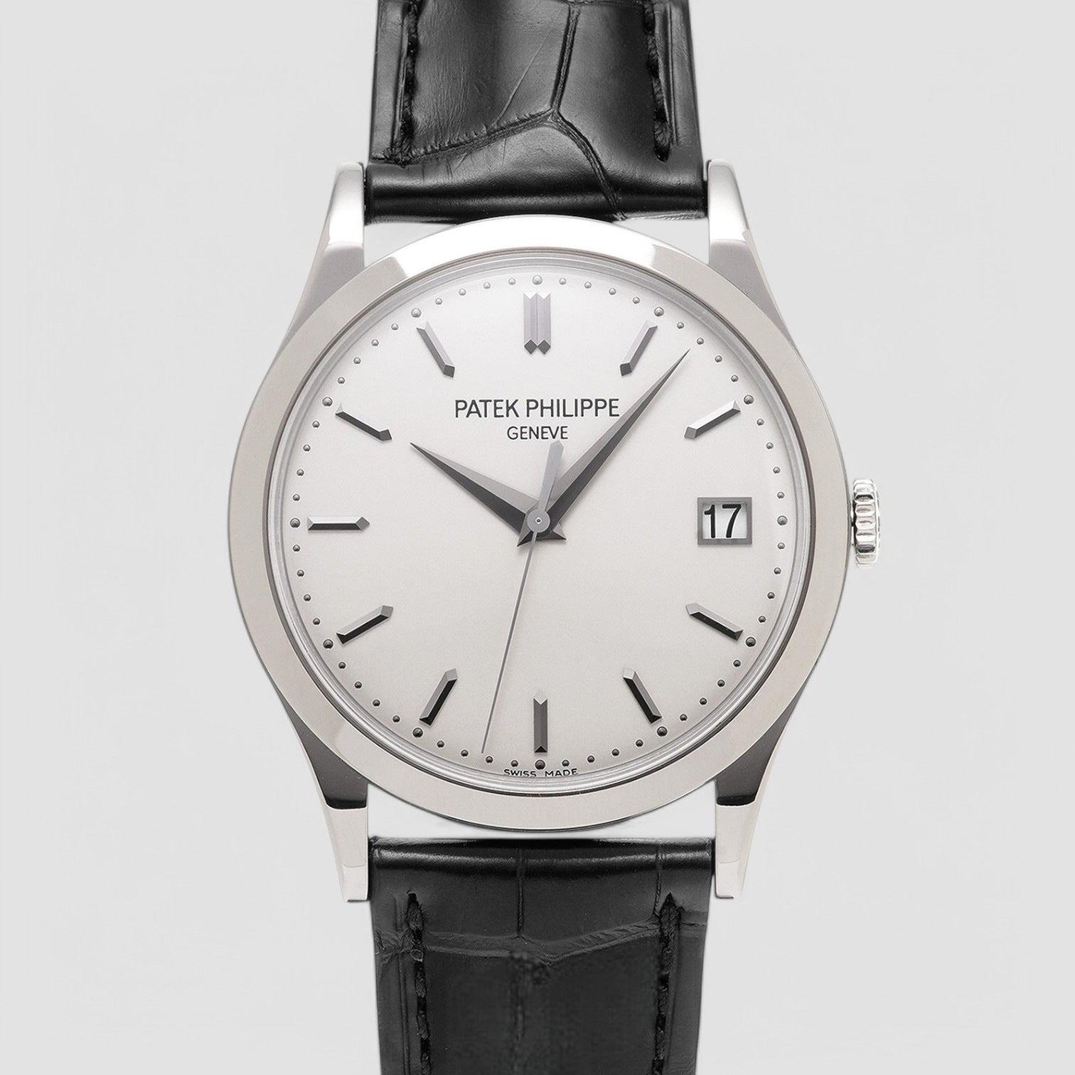 Calatrava 18K White Gold Silver Dial