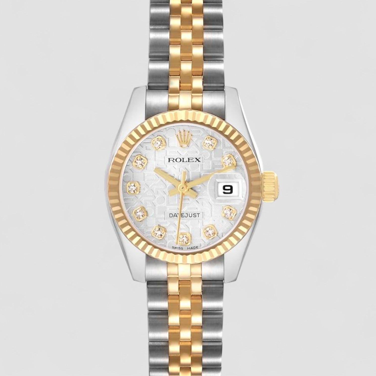 Datejust 26mm Motif Diamond Dial Two Tone Jubilee