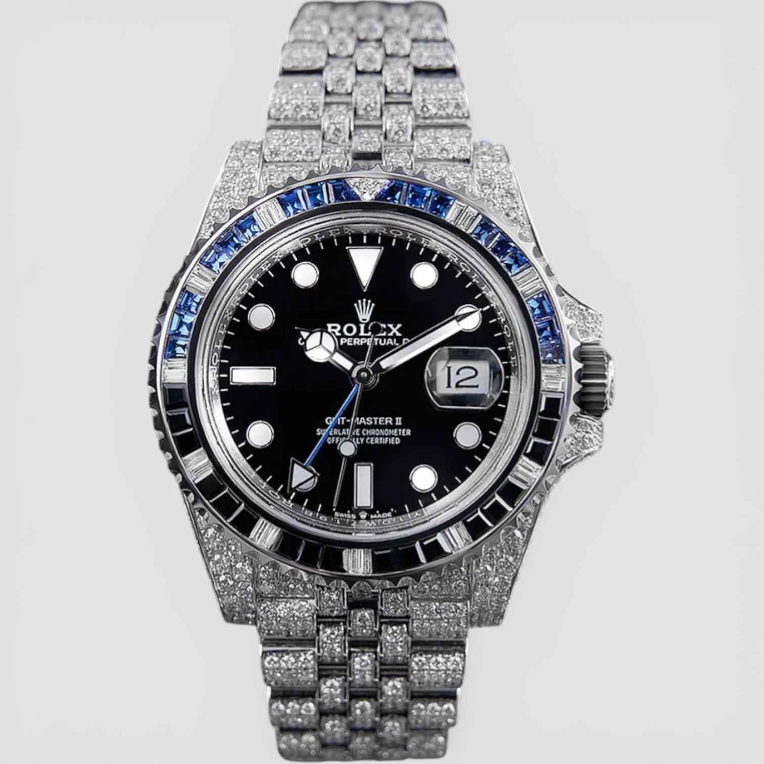 GMT-Master II Diamond-Set with Blue/Black Gemstone Bezel