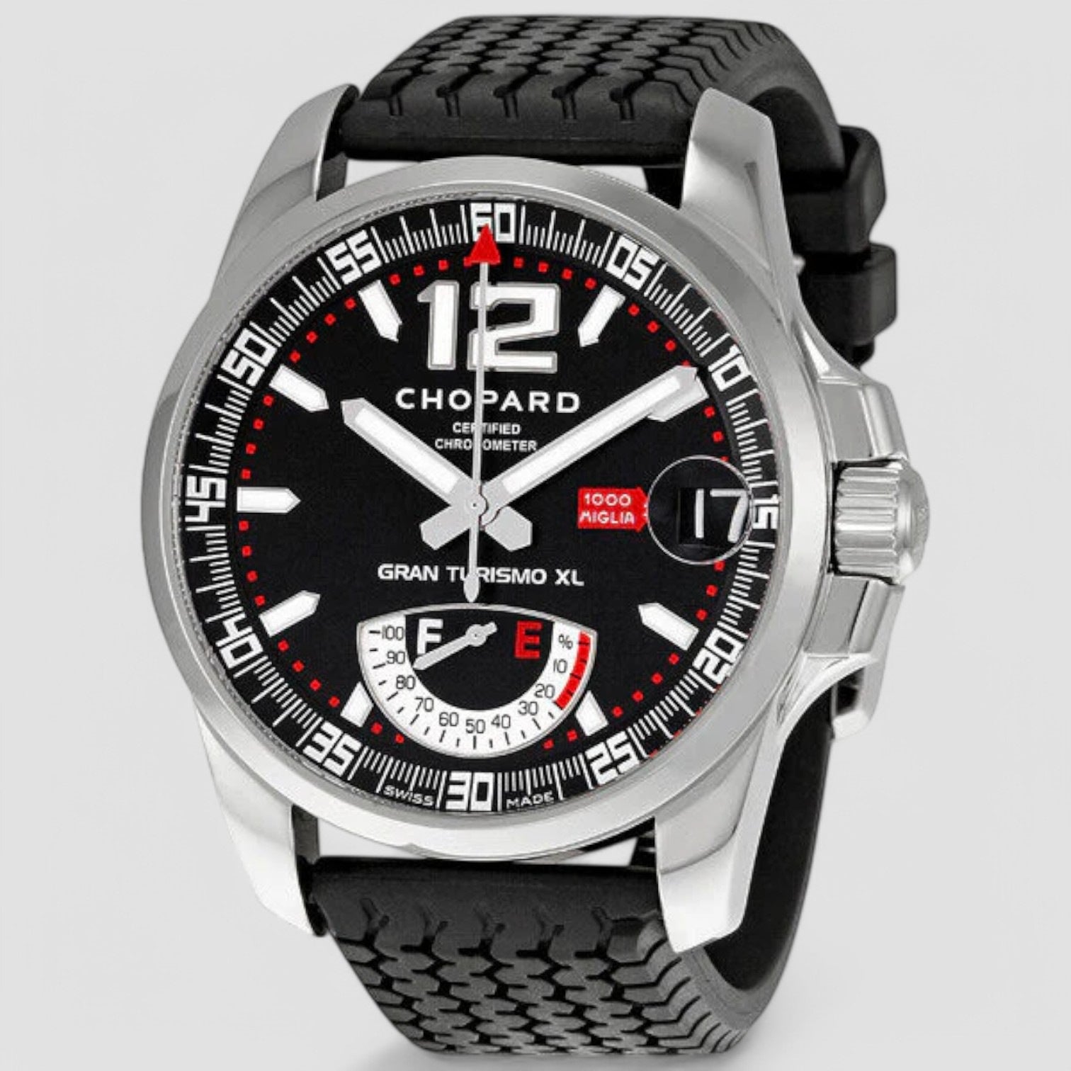 Mille Miglia Steel Black Rubber Men's Watch