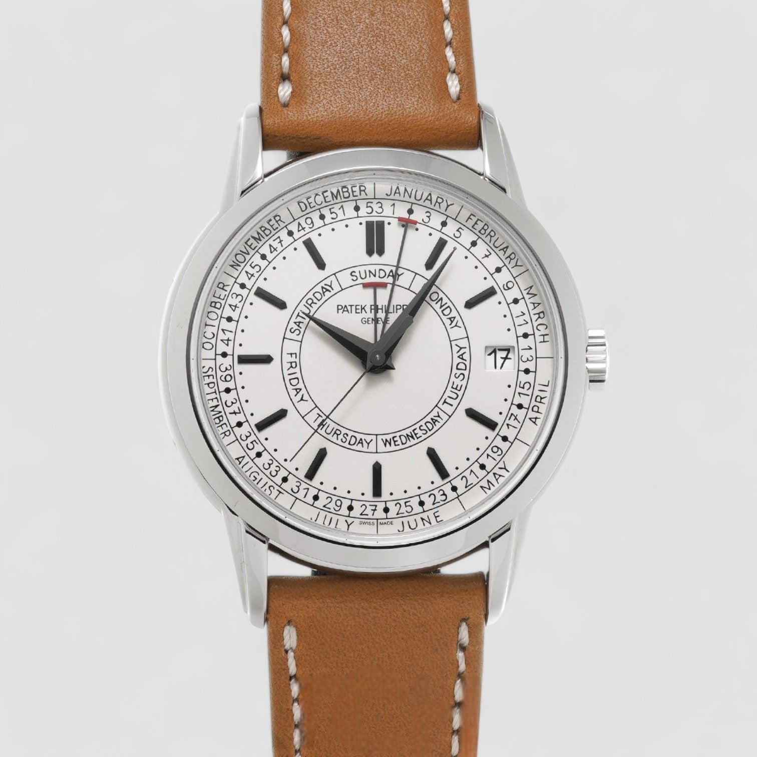 Calatrava 5212A Weekly Calendar Stainless Steel