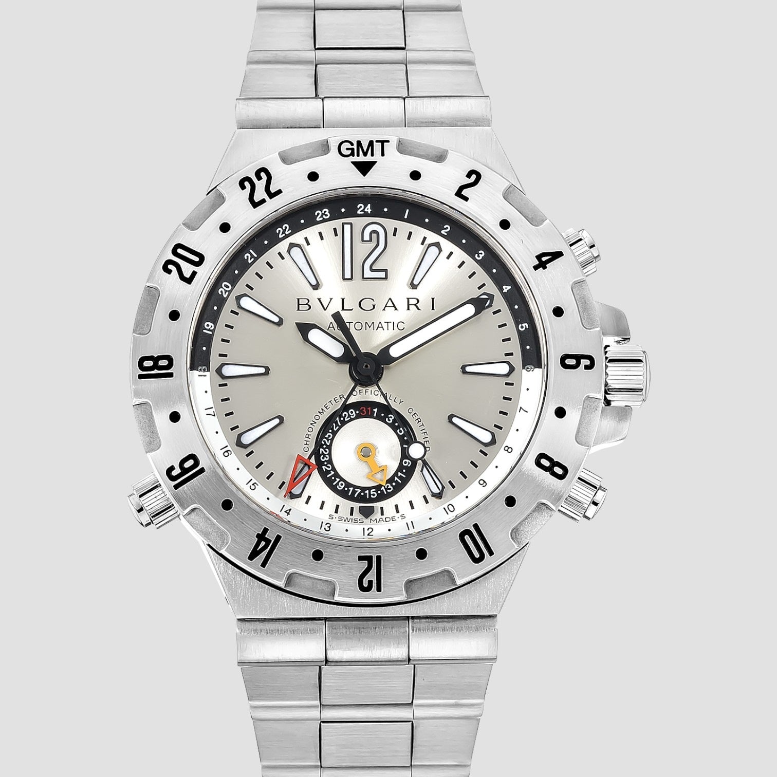 Bulgari Diagono Professional GMT Stainless Steel Automatic GMT40C5SSD
