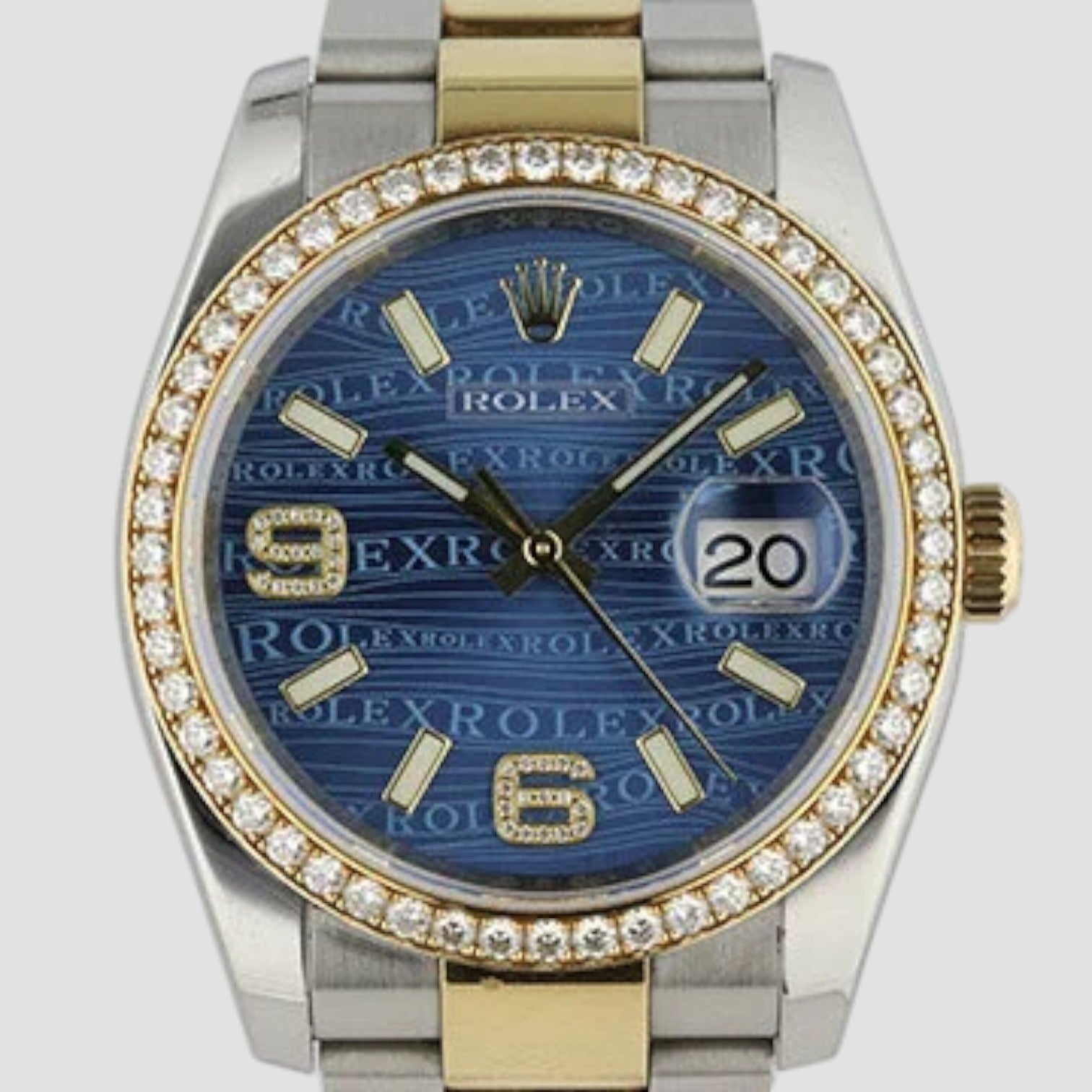 Datejust 36mm Model Steel and Gold Original Diamond