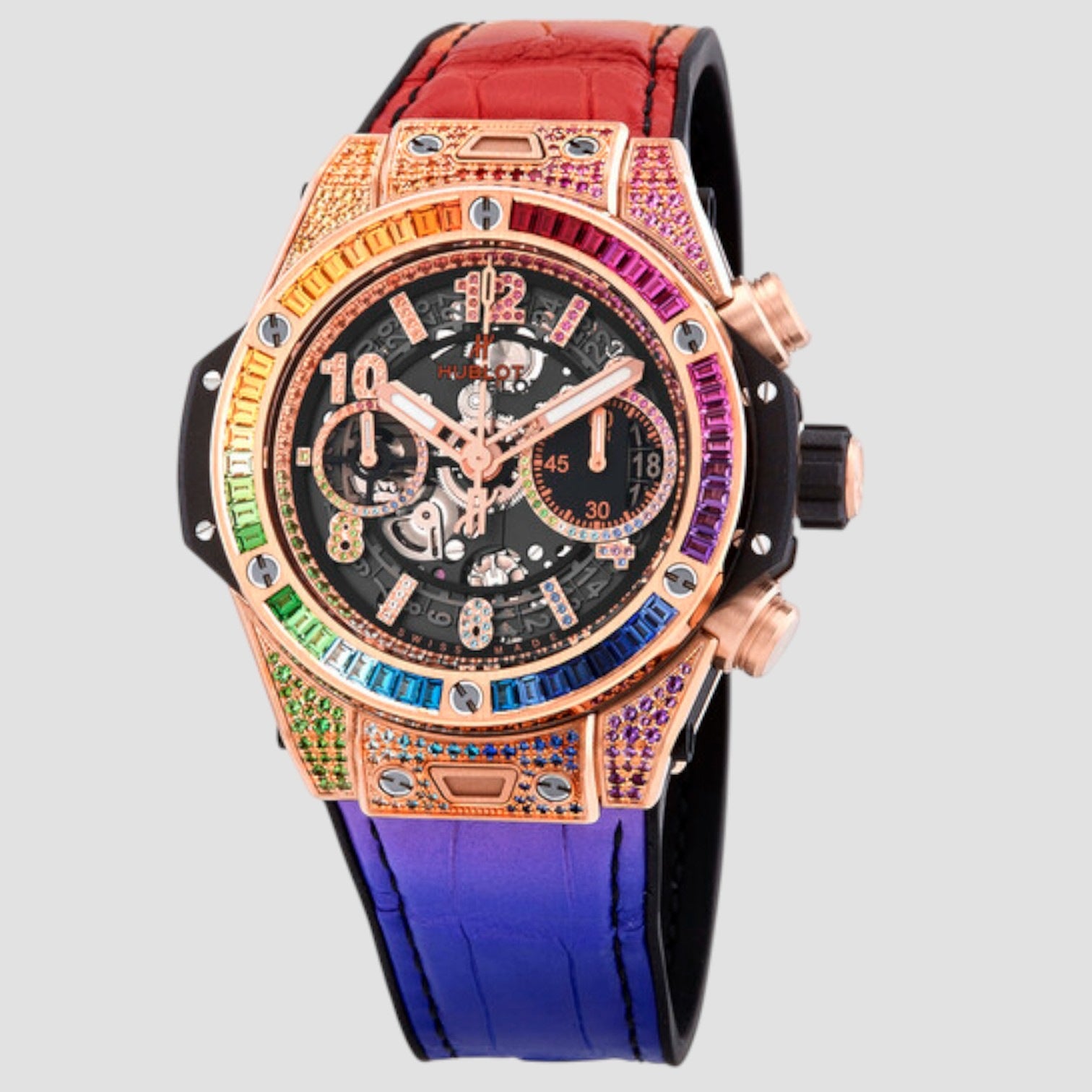 Big Bang Unico King Gold Rainbow Automatic Men's Watch