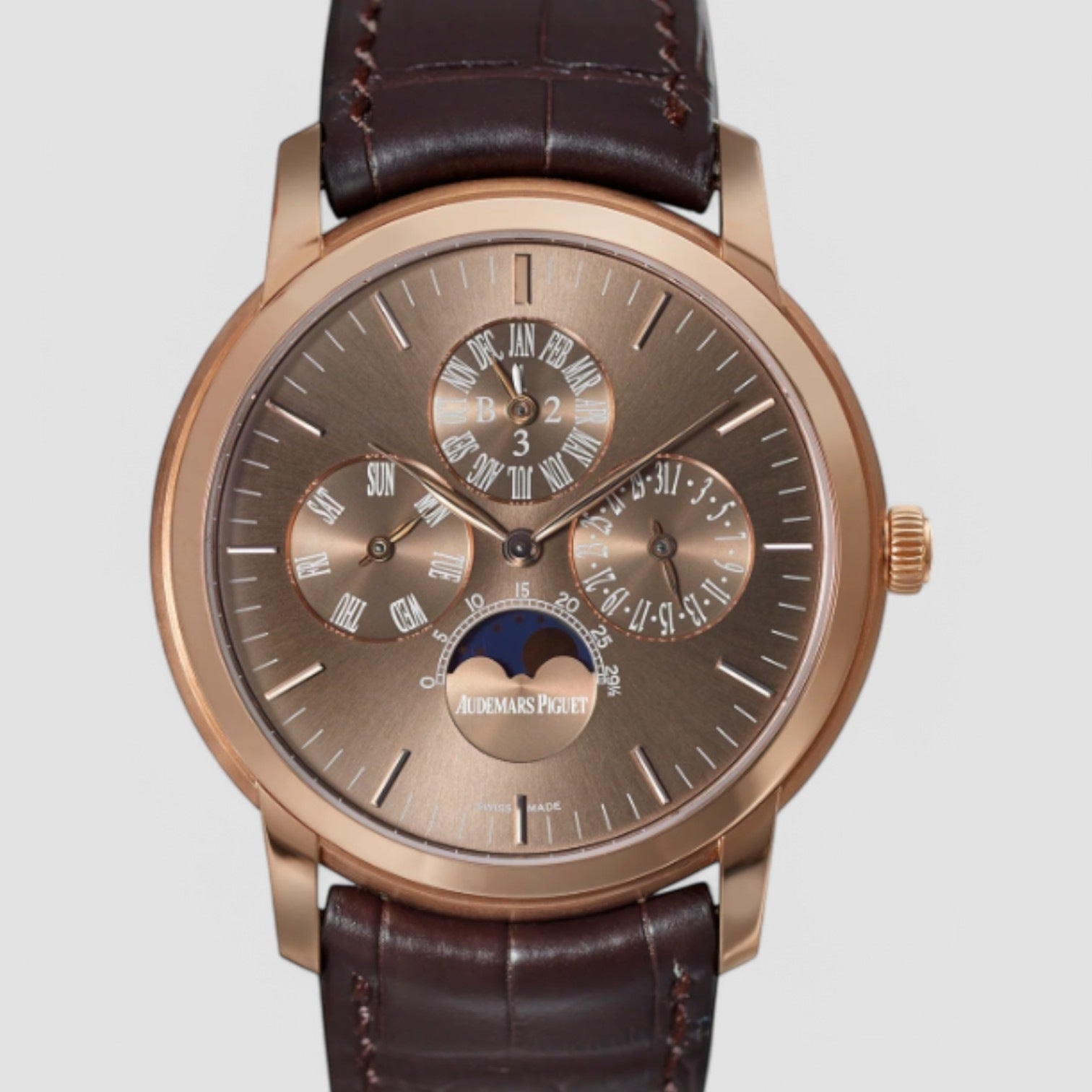Jules Audemars Perpetual Calendar Automatic Rose Gold Men's Watch