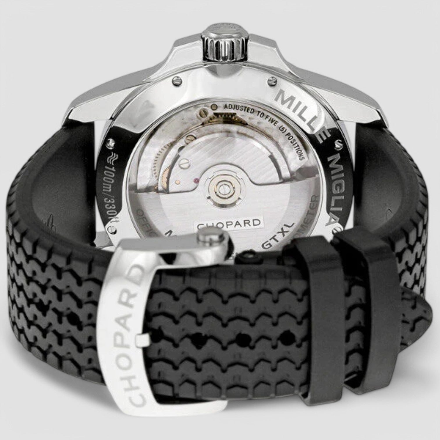 Mille Miglia Steel Black Rubber Men's Watch