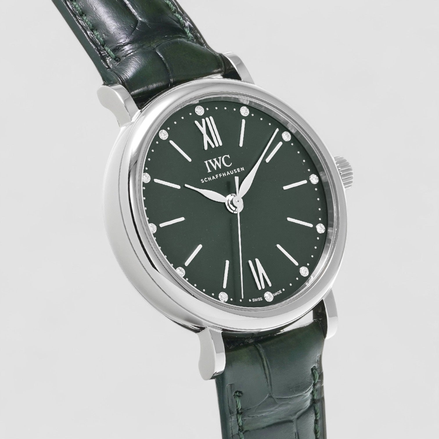 Portofino Automatic Diamond Green Dial Ladies Watch