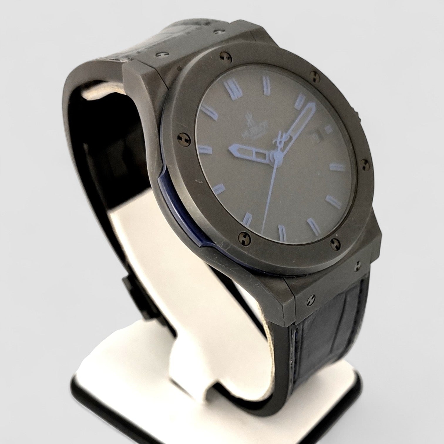 Classic Fusion Ceramic – All Black/Blue – Automatic 45mm