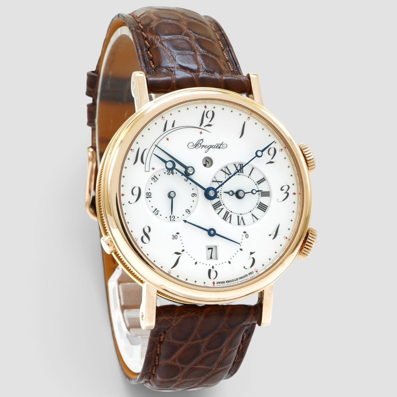 Classique Réveil du Tsar Alarm 39mm Rose Gold White Dial
