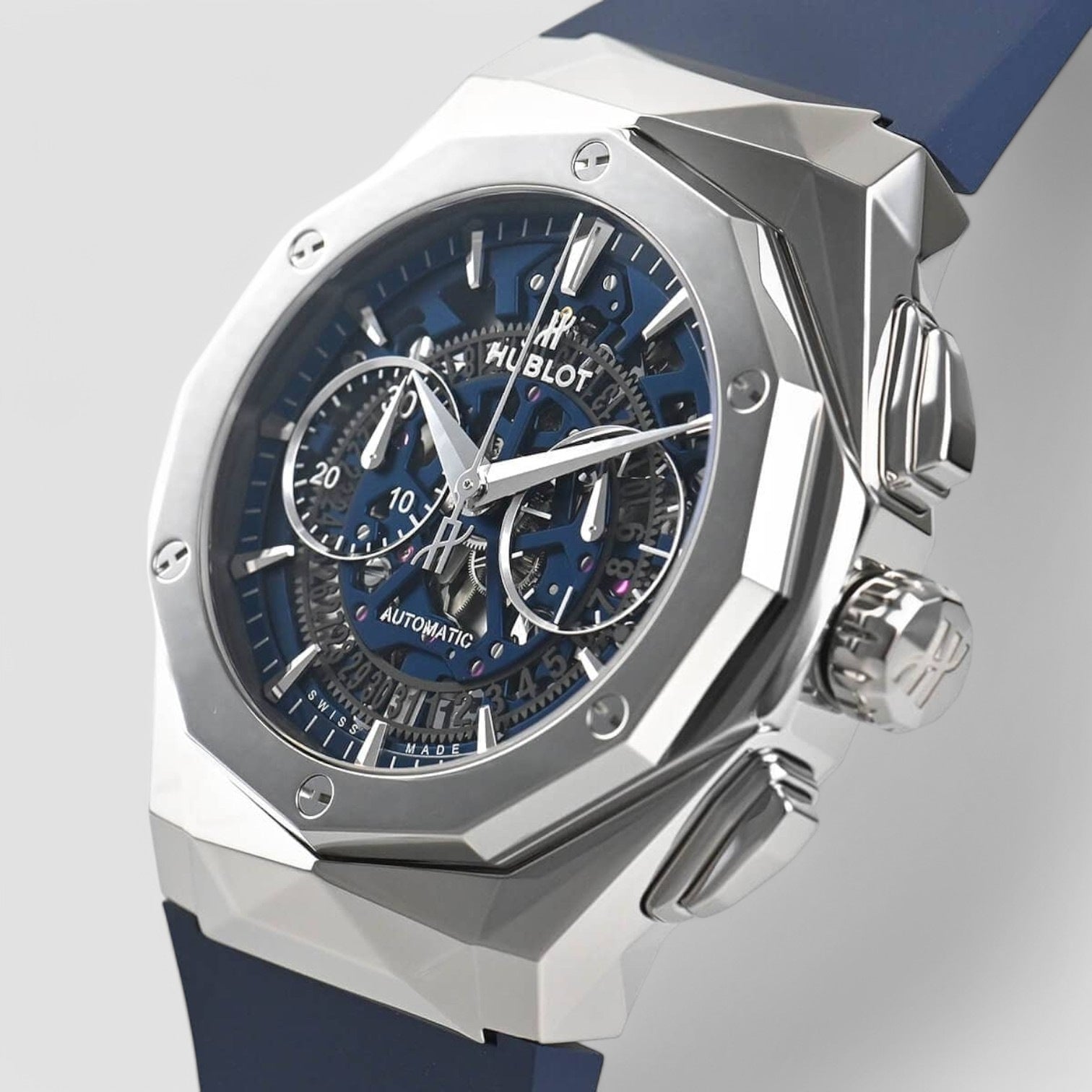 Classic Fusion Chronograph Blue (Cut Out) Dial Men's Watch
