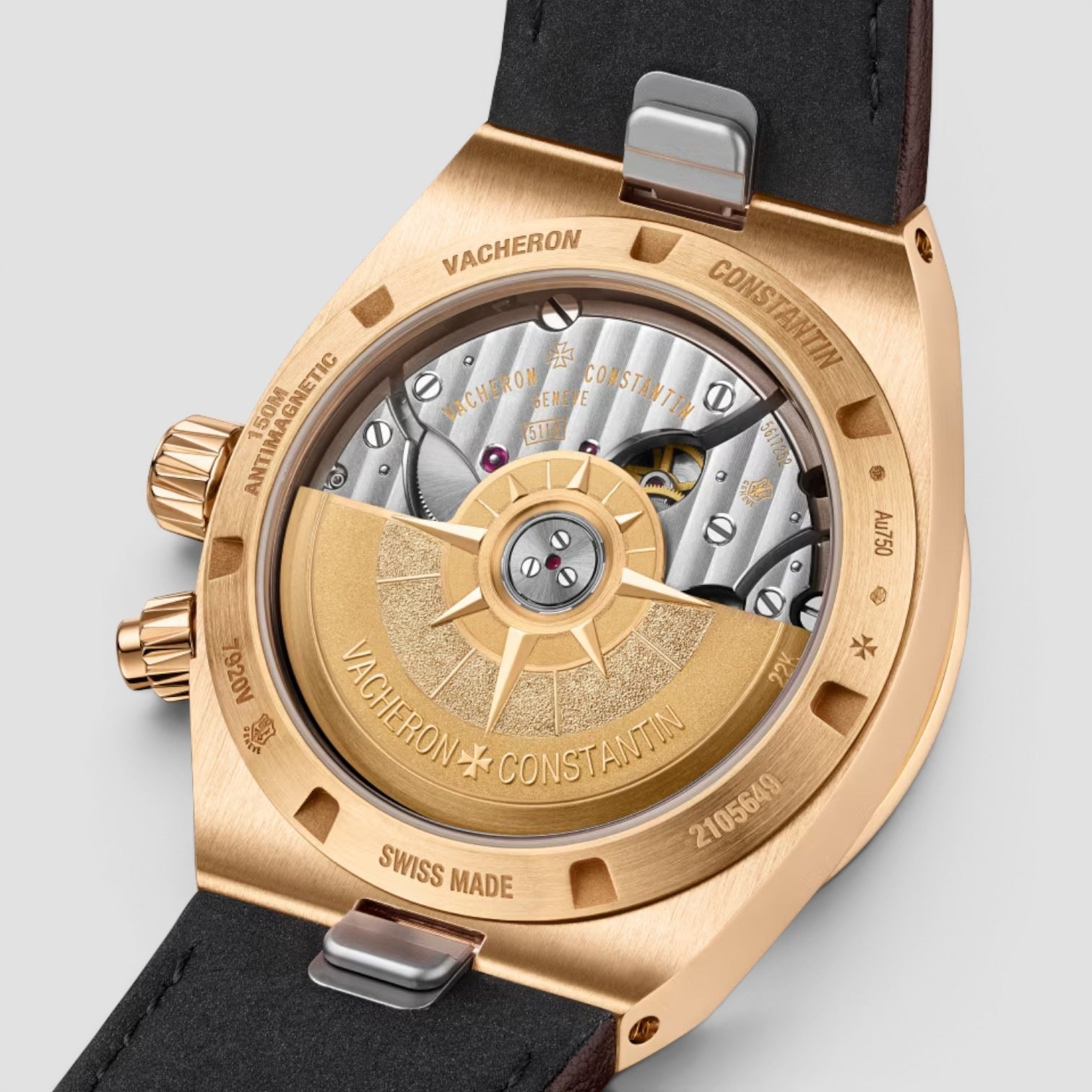 Overseas Dual Time 18K Rose Gold / Silver Dial