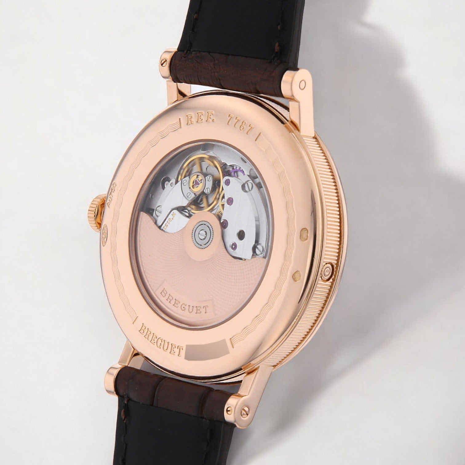 Classique Moonphase 18K Rose Gold Enamel Dial