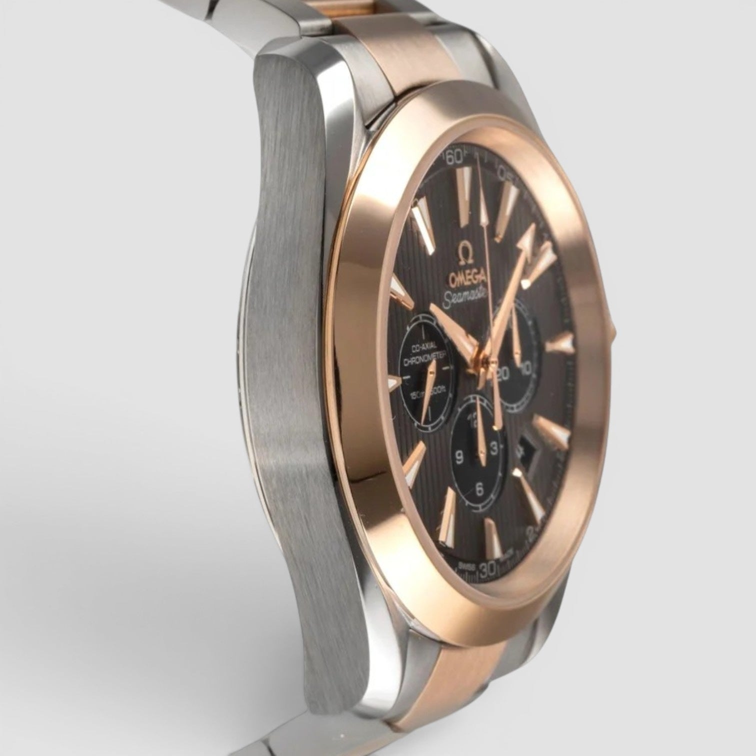 Seamaster Aqua Terra Chronograph 44mm Steel & Pink Gold Grey Dial