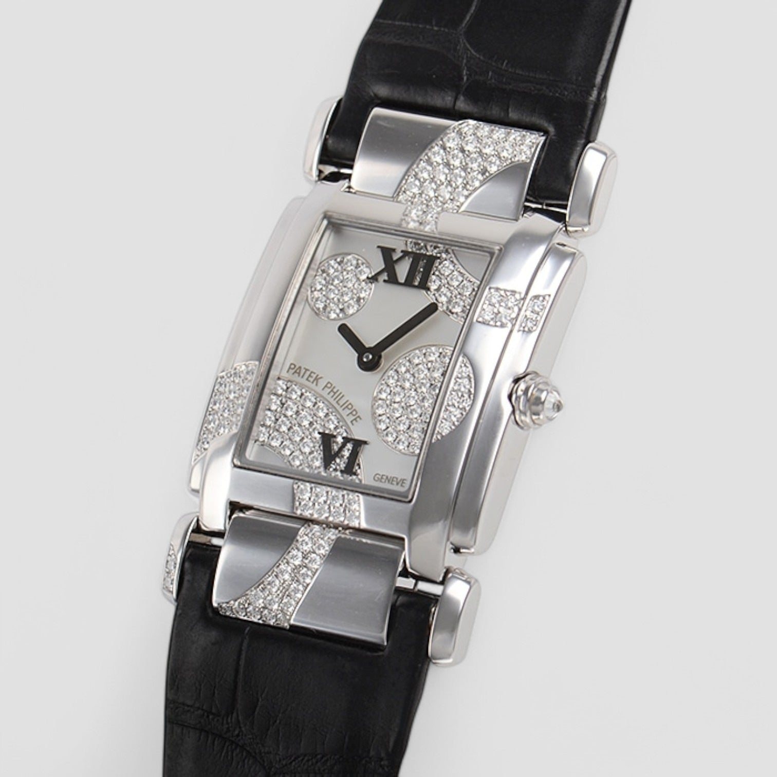 Twenty~4 Mother of Pearl Dial Leather Ladies Watch