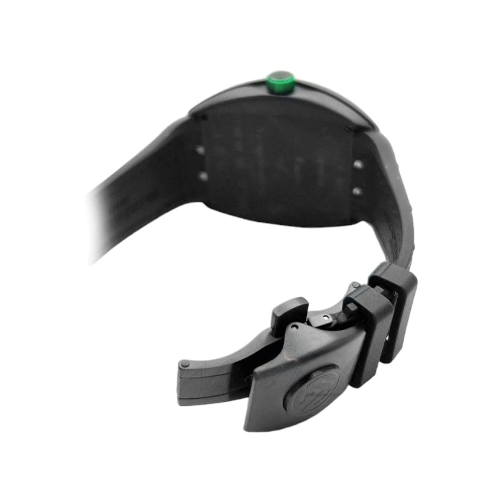 VANGUARD V41 AUTOMATIC DATE GREEN INDEX BLACK PVD CASE 41MM WATCH