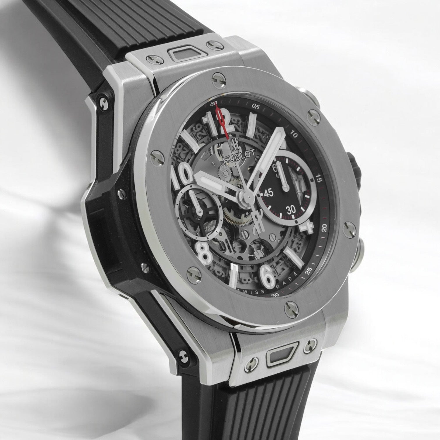 Bang Unico 42mm Titanium Case Skeleton Dial Rubber