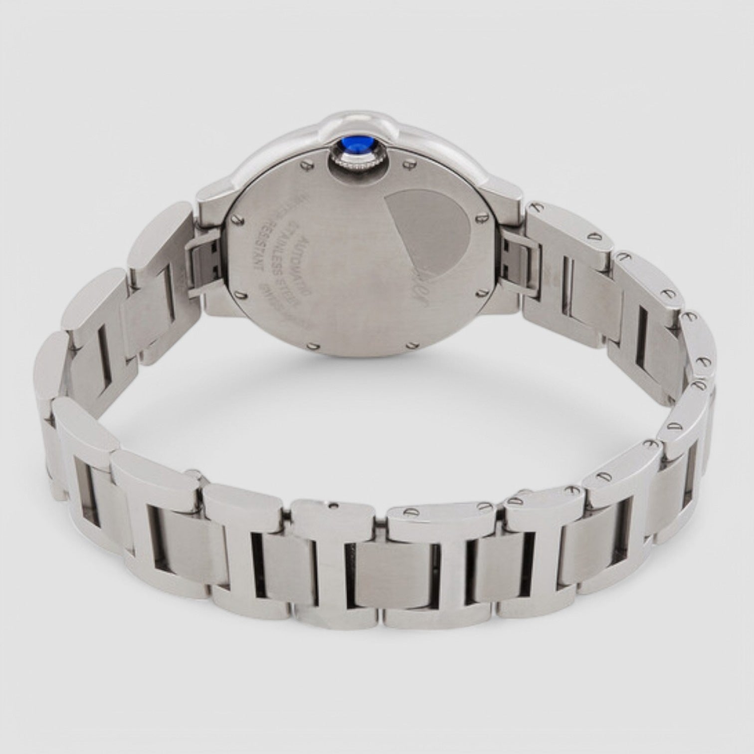 Ballon Bleu 33mm Automatic Diamond Silver Dial Ladies Watch