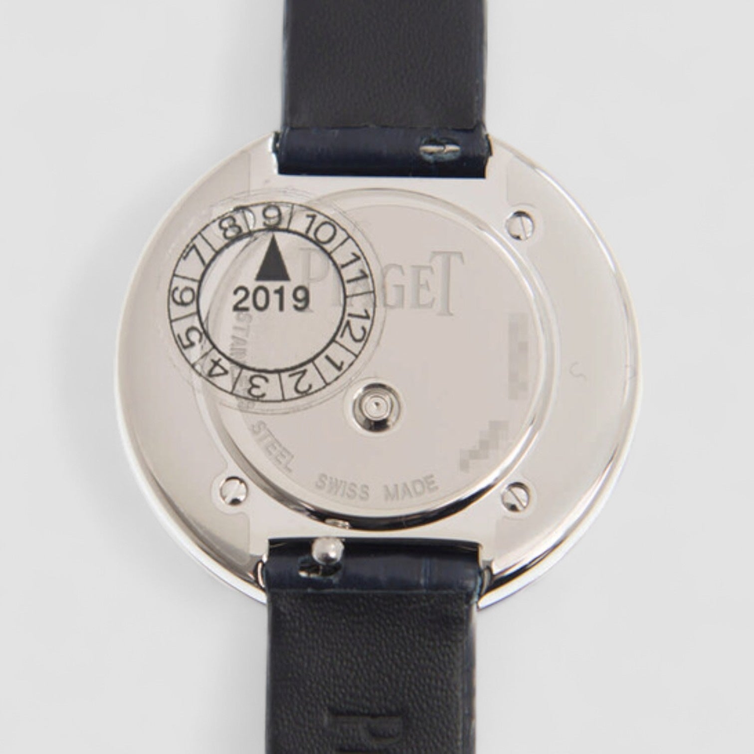 Possession Diamond Silver Dial Ladies Leather Watch