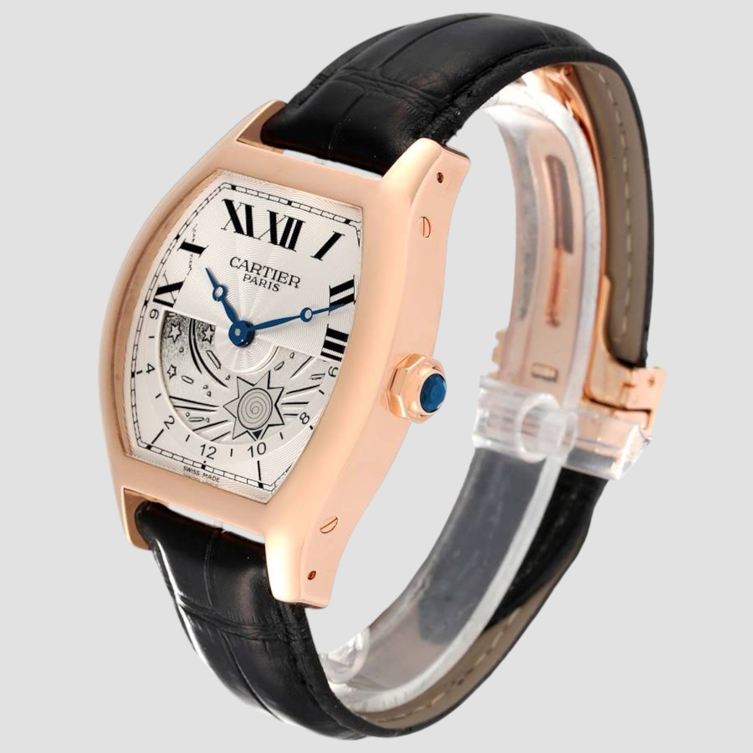 Tortue XL GMT Day-Night Rose Gold Mens Watch