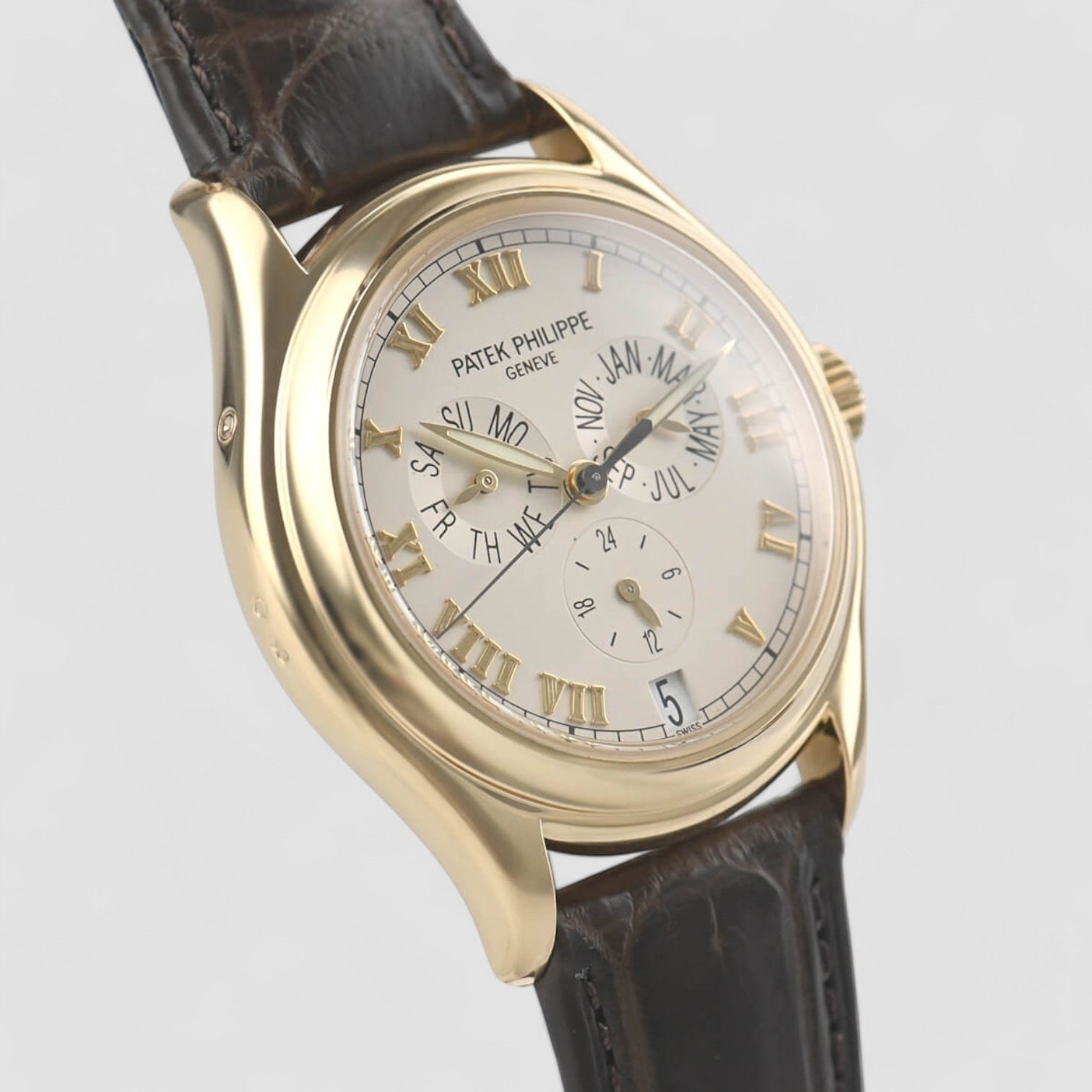 Annual Calendar Ivory Dial Yellow Gold