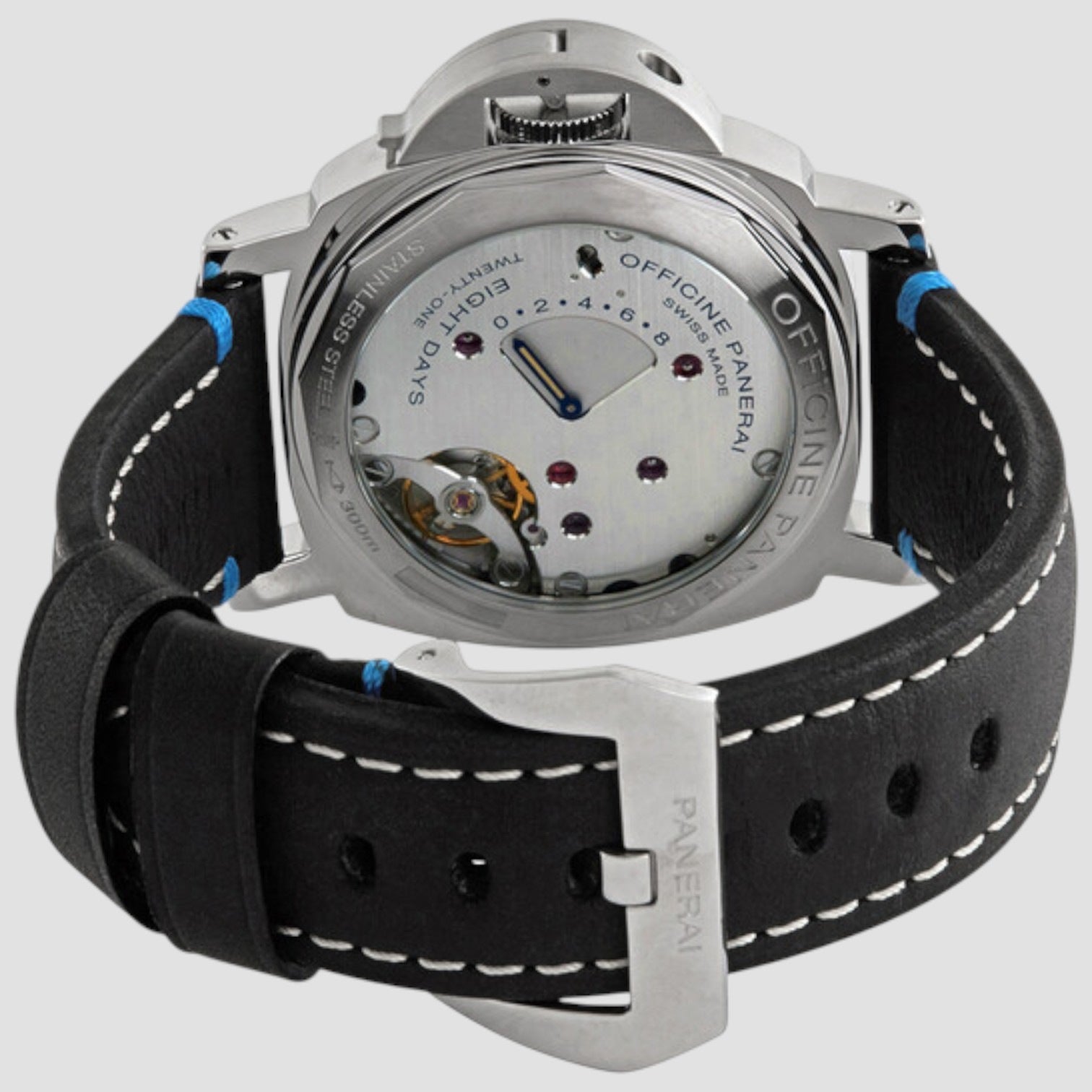 Luminor Left-Handed Hand Wind Black Dial Men's Watch