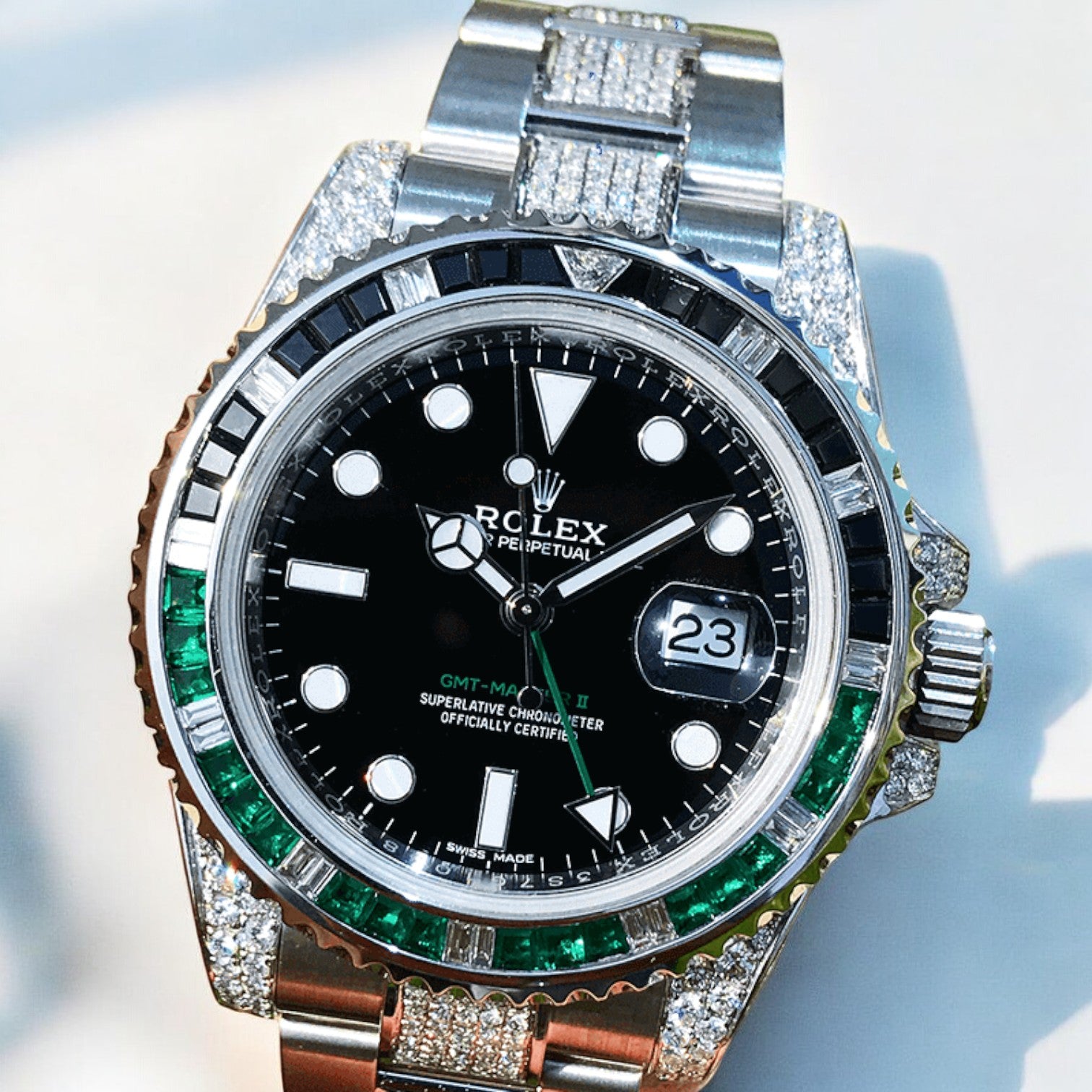 GMT-Master II – 40 mm – Oyster – Custom Diamond-Set - Iced Out