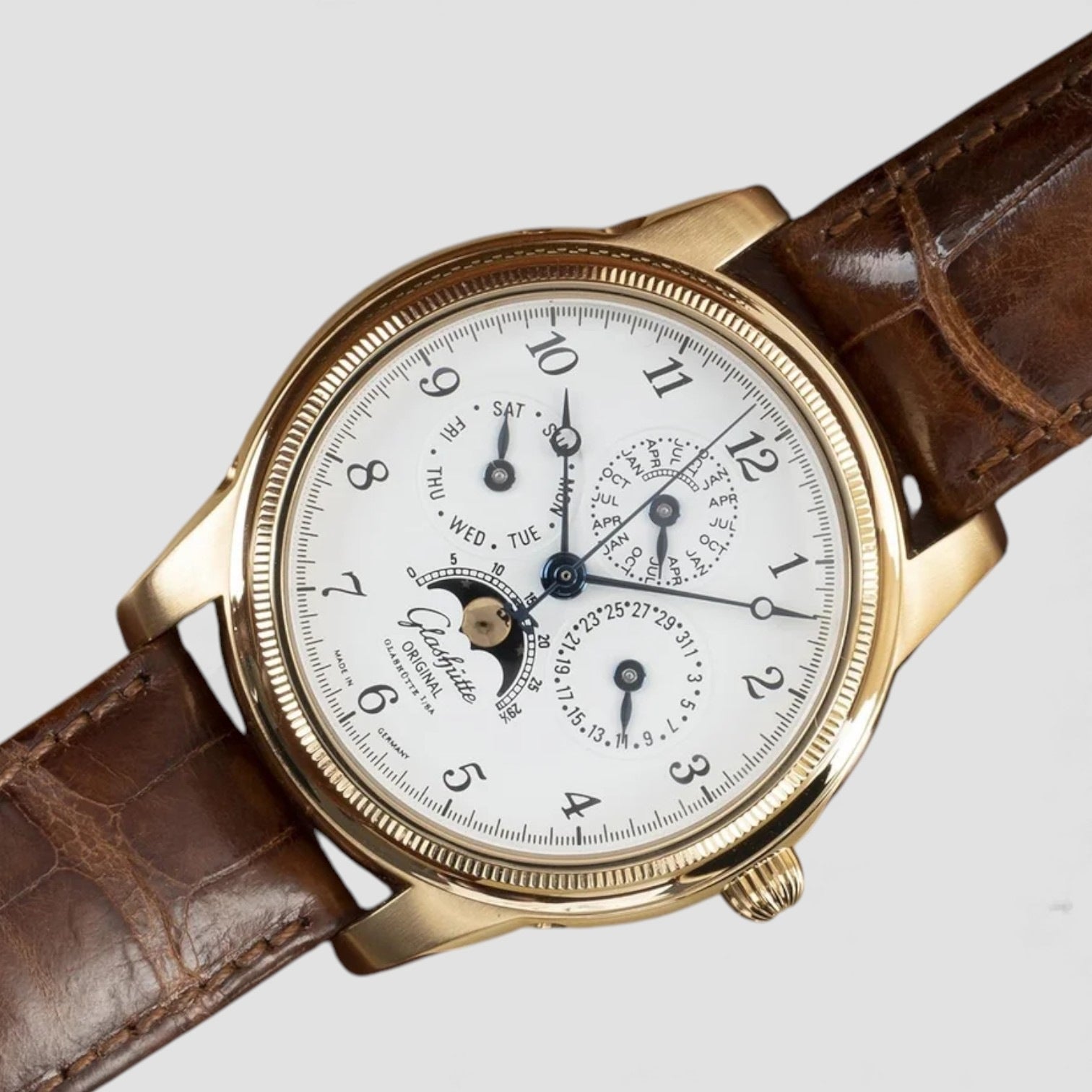 1845 18K Gold Handaufzug Ewiger Kalender