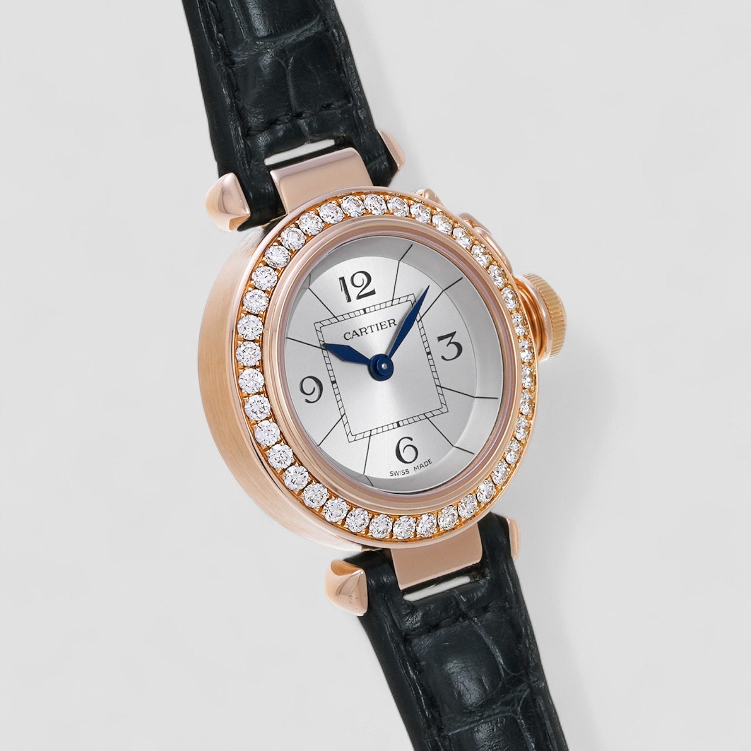 Miss Pasha 27mm Rose Gold Diamond Ladies Watch