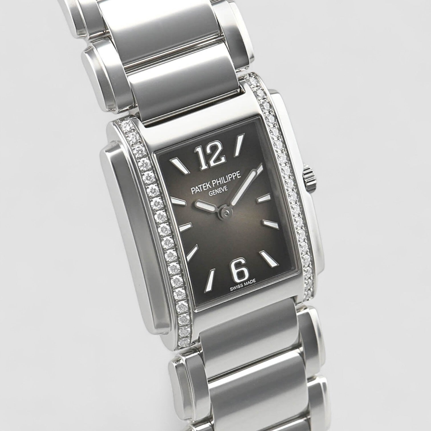 Twenty-4 Quartz Grey Sunburst Diamond Ladies Watch