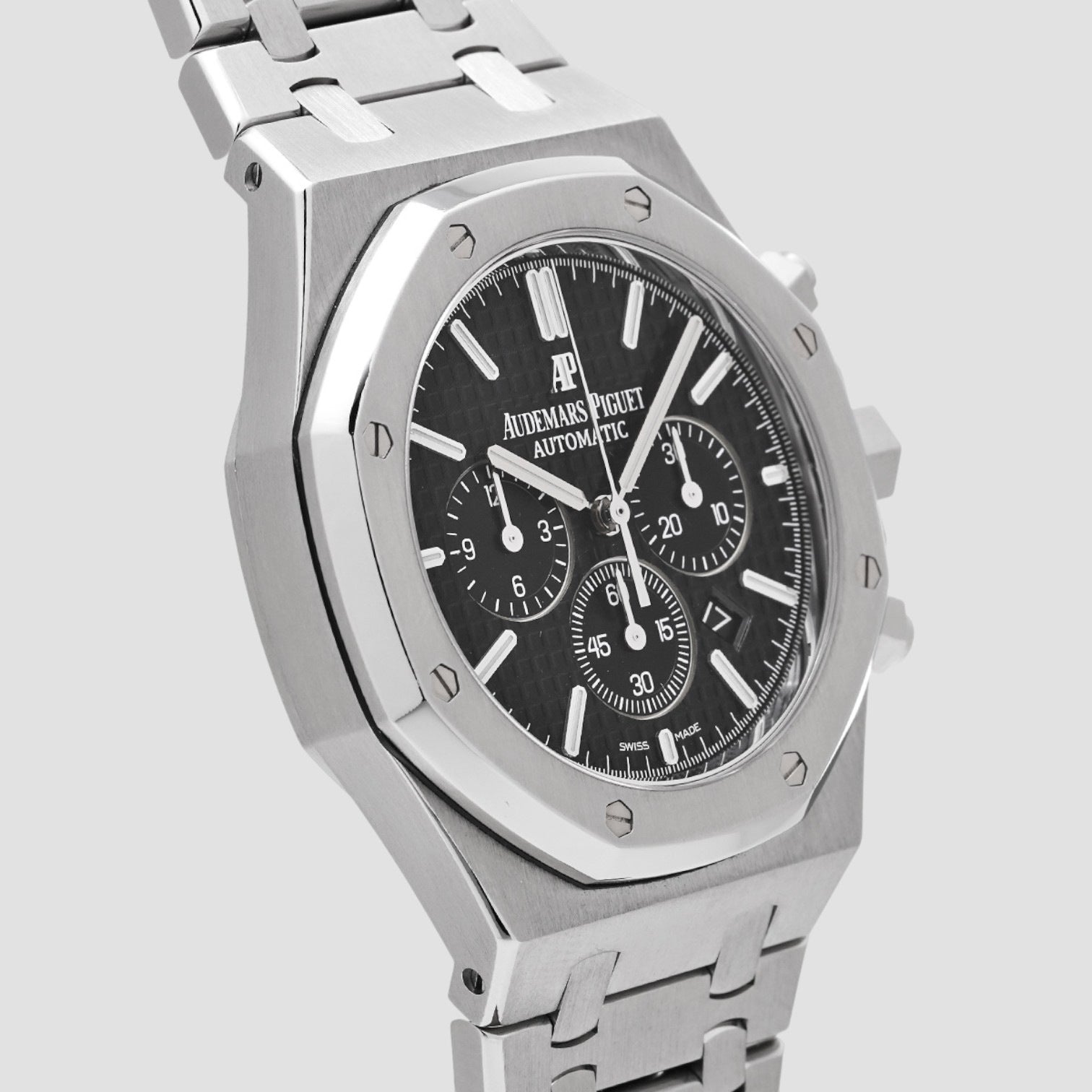 Royal Oak Chronograph Stainless Steel 41mm Black Dial Bracelet