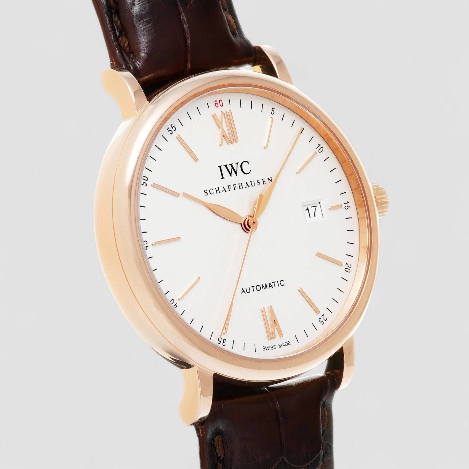 Portofino Automatic 18k RG Silver Dial