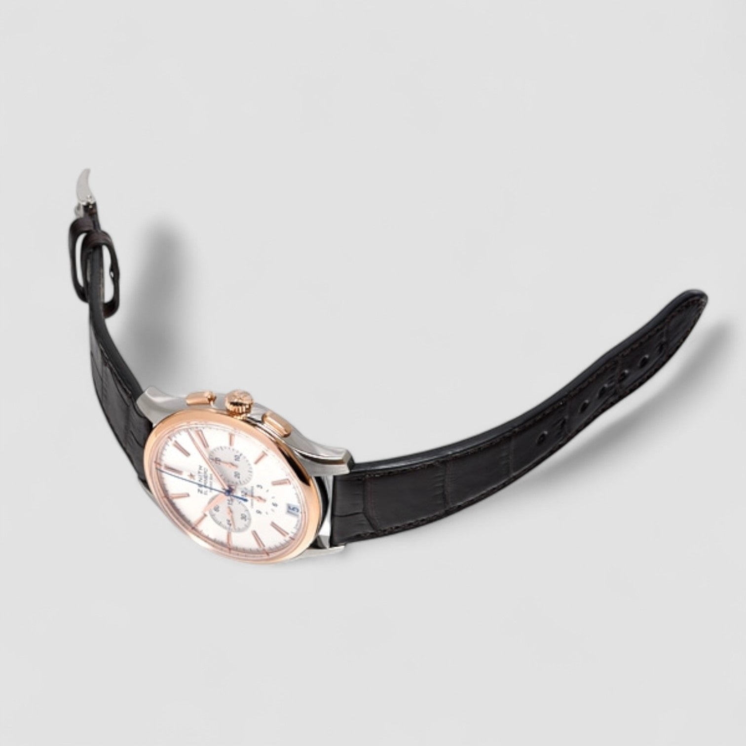 Captain Chronograph SS / Rose Gold Silver Dial